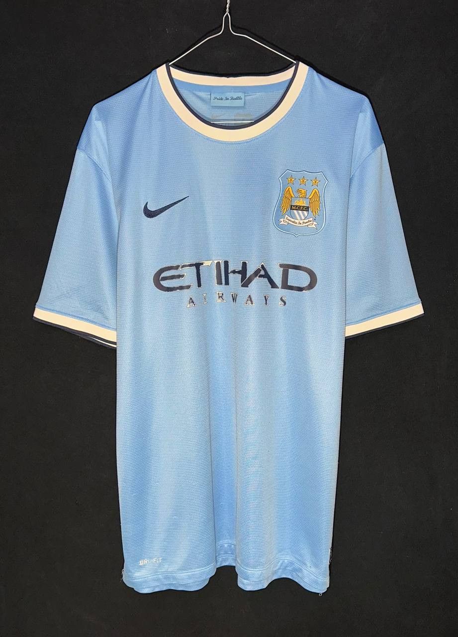 Nike Nike Manchester City 2013 2014 Home Football Jersey Shirt Size US XL / EU 56 / 4 - 1 Thumbnail