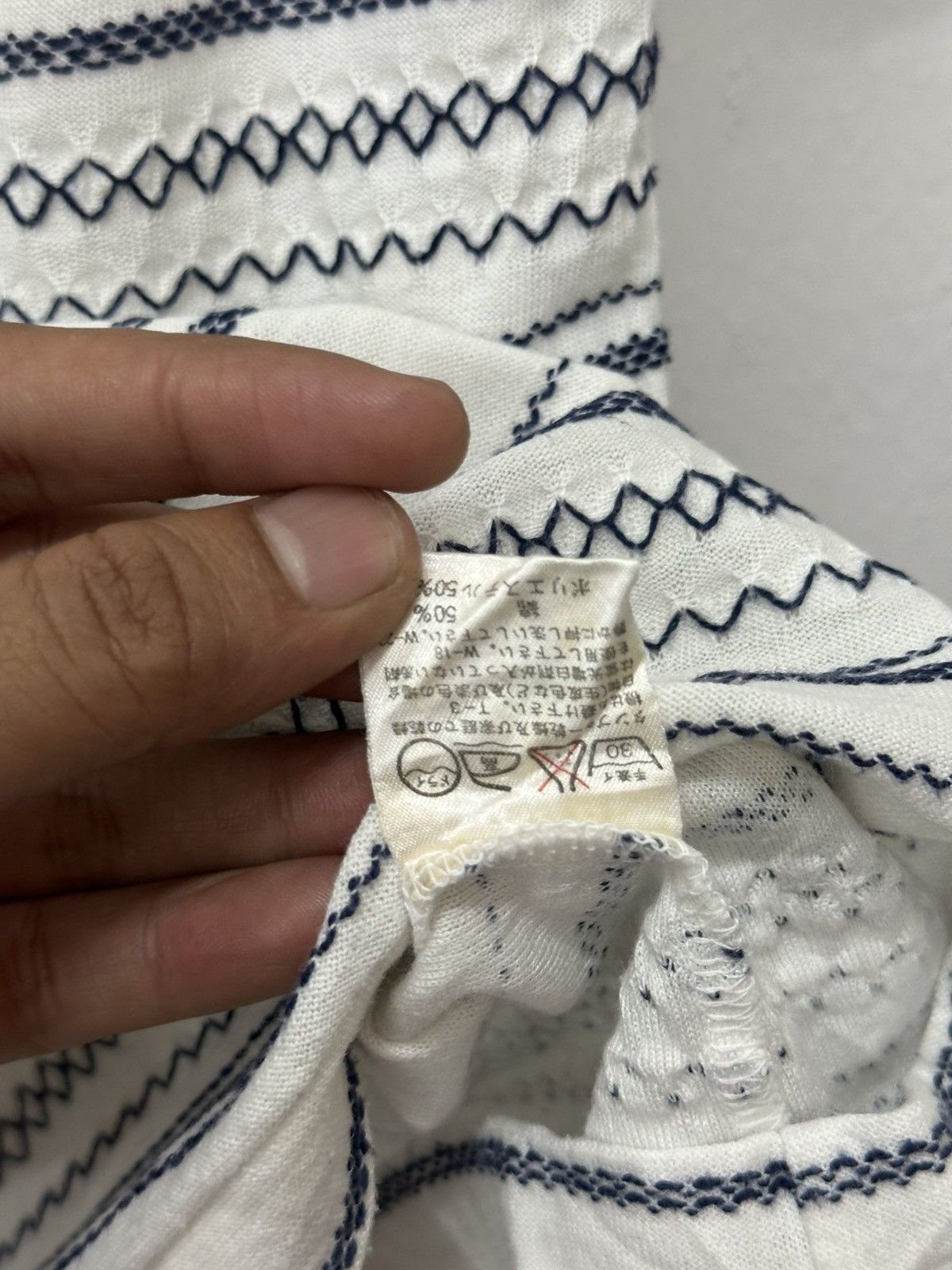 Issey Miyake Vintage IS Tsumori Chisato Issey Miyake Stripe Tee Size US S / EU 44-46 / 1 - 10 Thumbnail