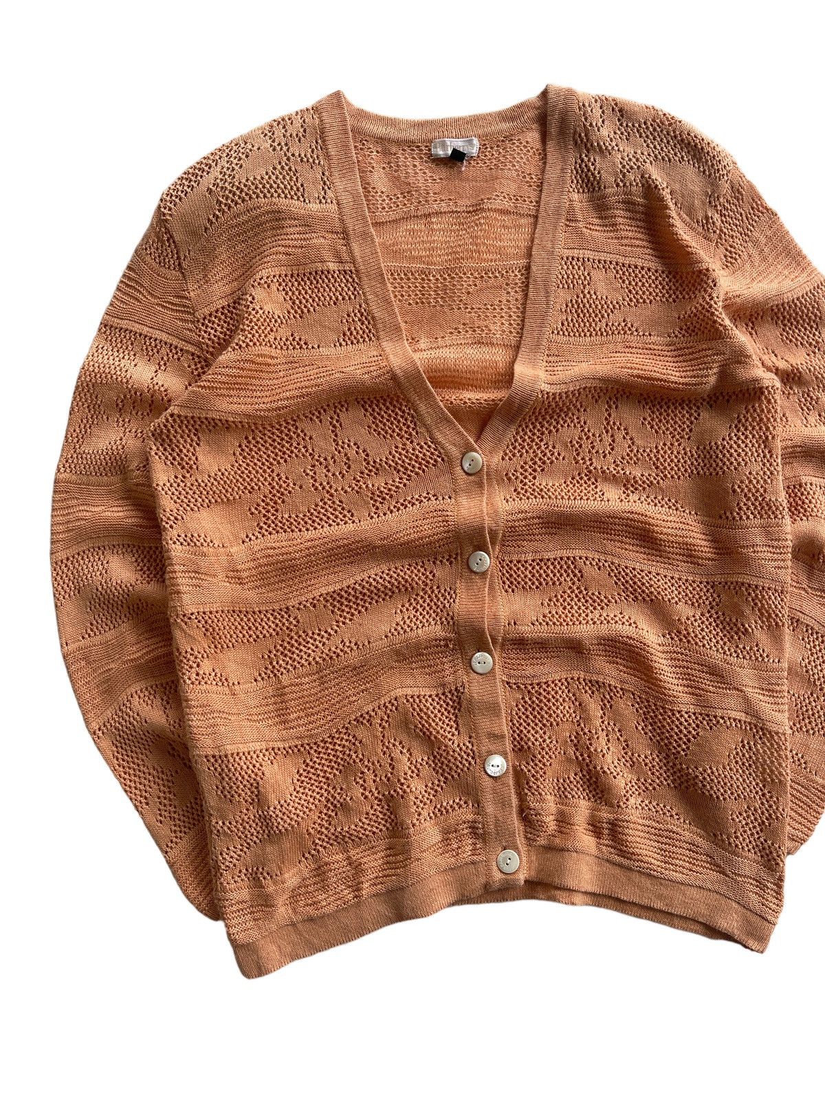 Burberry Vintage Burberrys Mesh Knit Cardigan Size M / US 6-8 / IT 42-44 - 4 Thumbnail