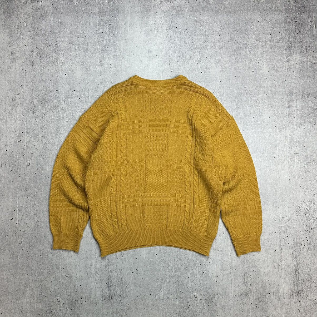Lacoste × Vintage Vintage Lacoste Sweater Yellow Knitted Logo Size XL Size US XL / EU 56 / 4 - 7 Thumbnail