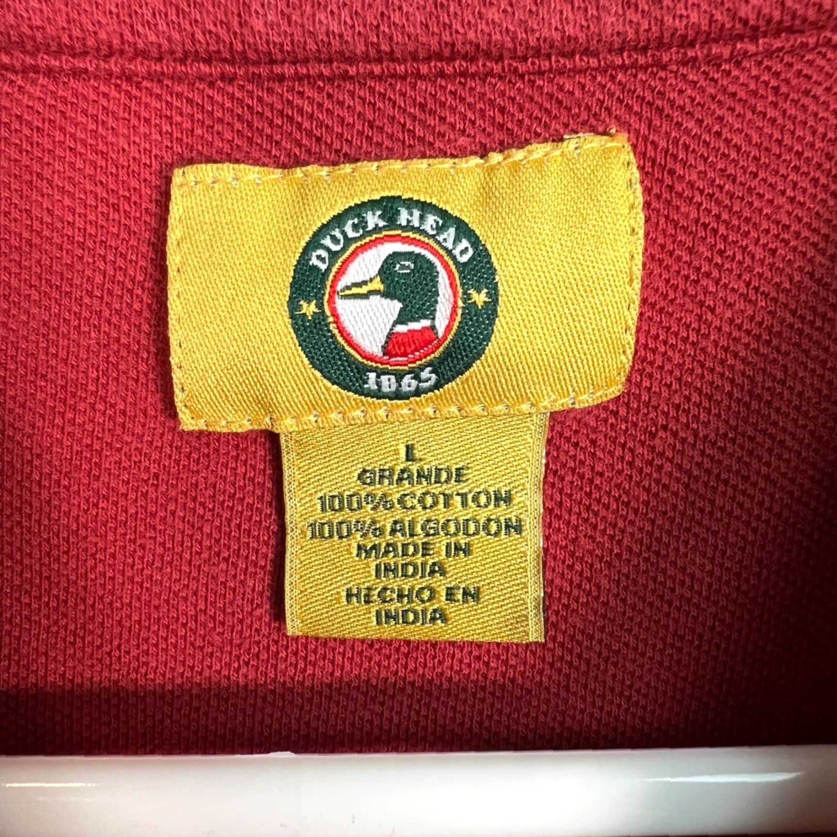 Vintage VINTAGE Duck Head Mens Red Pocket T-Shirt Size Large 100% Cotton Short Sleeve Crew Neck with Pockets Mens Size US L / EU 52-54 / 3 - 3 Thumbnail