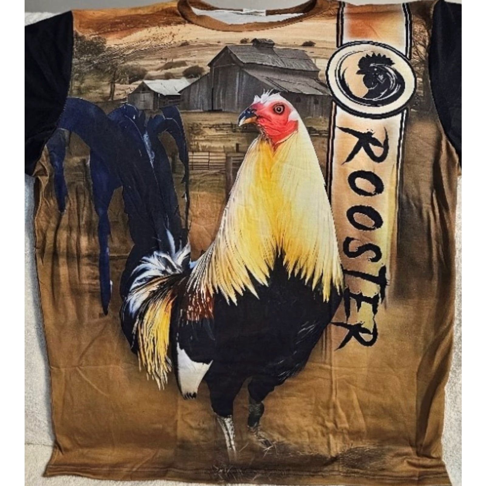 Vintage VINTAGE ROOSTER FARM BIRD ANIMAL COUNTRY OUTDOOR T-SHIRT Size US M / EU 48-50 / 2 - 2 Thumbnail