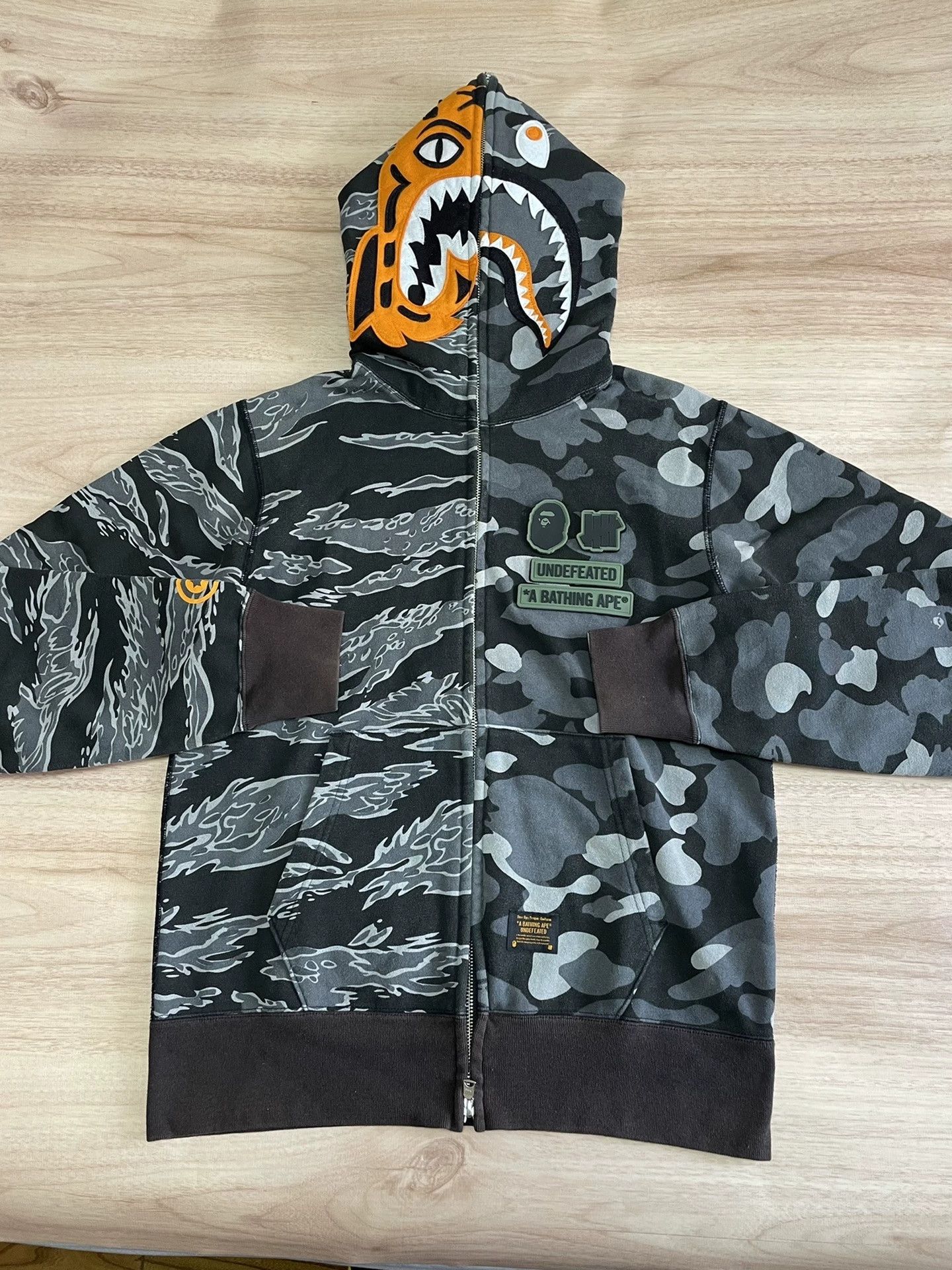 Bape × Undefeated Undefeated x Bape Hoodie | Grailed