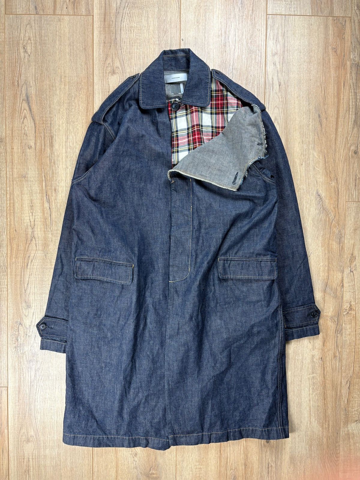Facetasm Facetasm Denim Layered Long Coat Size US L / EU 52-54 / 3 - 1 Thumbnail