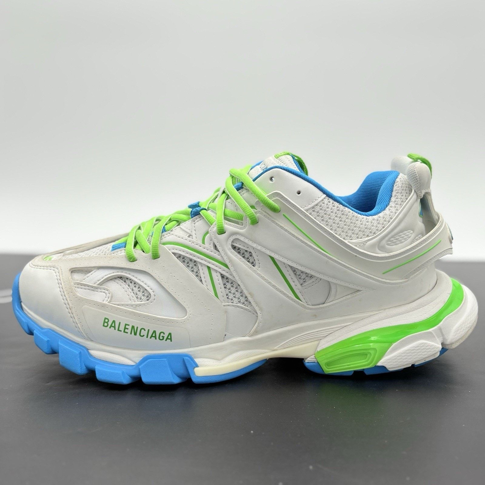 Balenciaga Balenciaga Track ' White Blue Green ' | SUPER CLEAN! Size US 12 / EU 45 - 9 Thumbnail