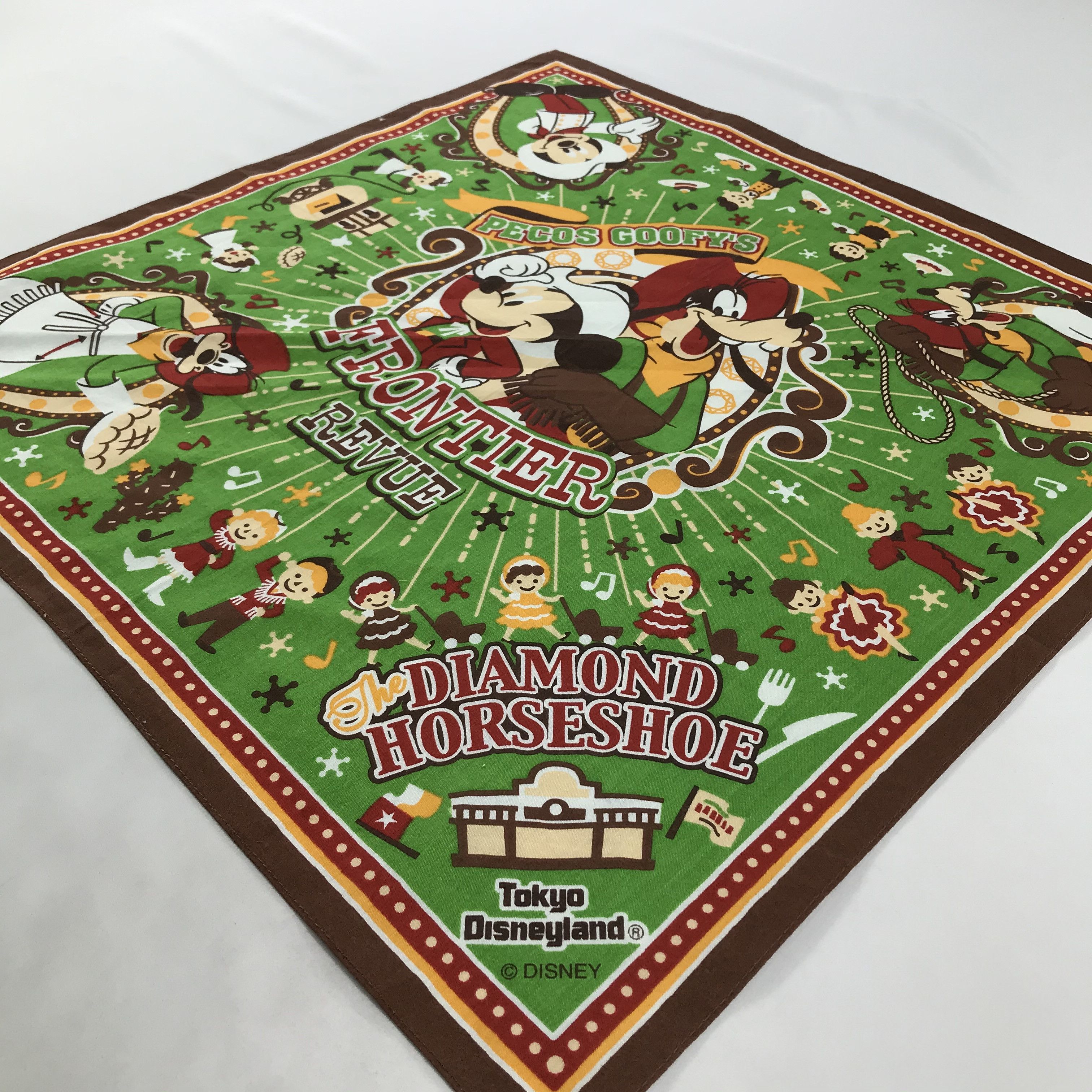 Disney × Japanese Brand × Vintage Disneyland Bandana / Handkerchief / Neckerchief - S1872 Size ONE SIZE - 2 Thumbnail