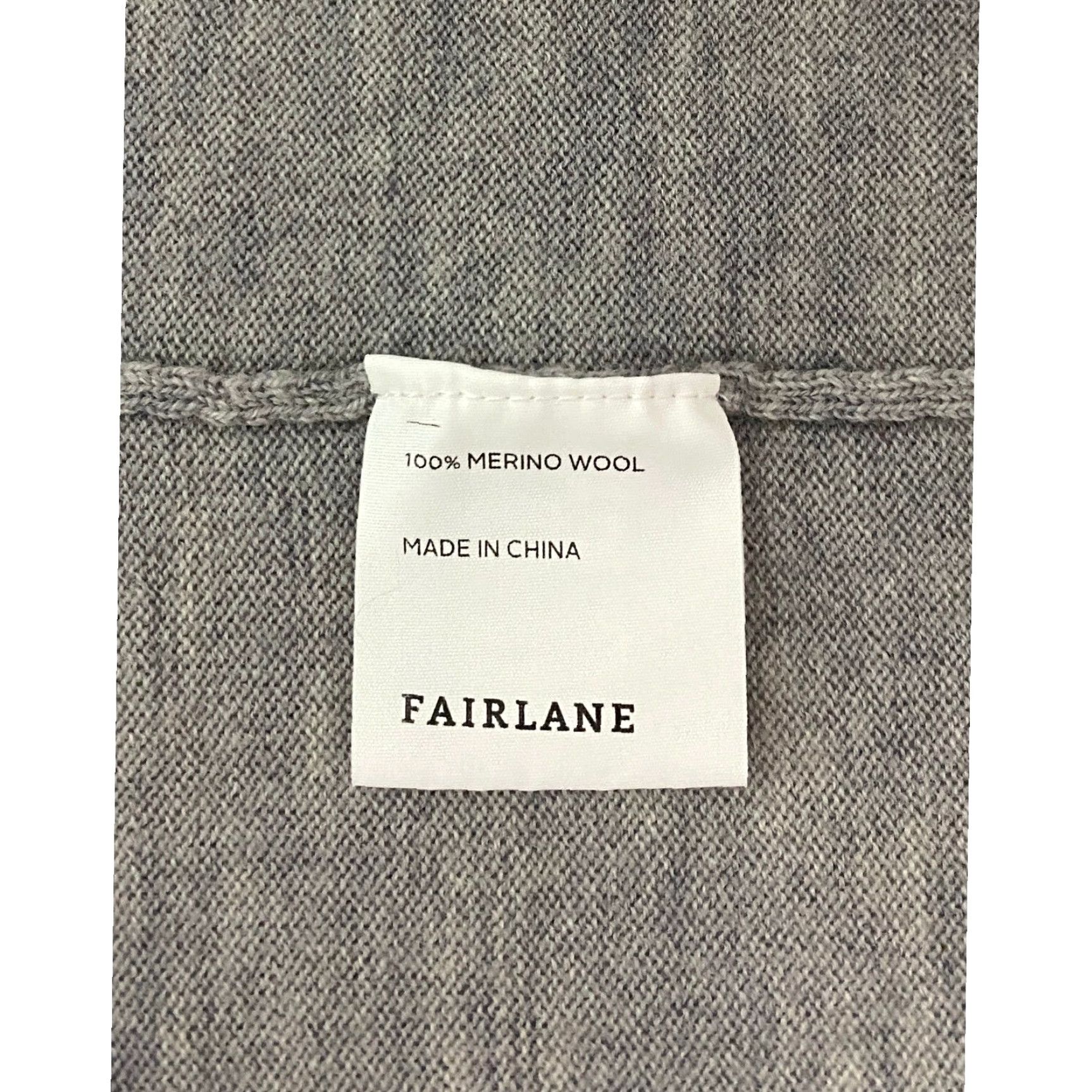 Vintage Fairlane Merino Wool Sweater Mens XXL Gray V-Neck Pullover Knit Shortened? Size US XXL / EU 58 / 5 - 2 Thumbnail