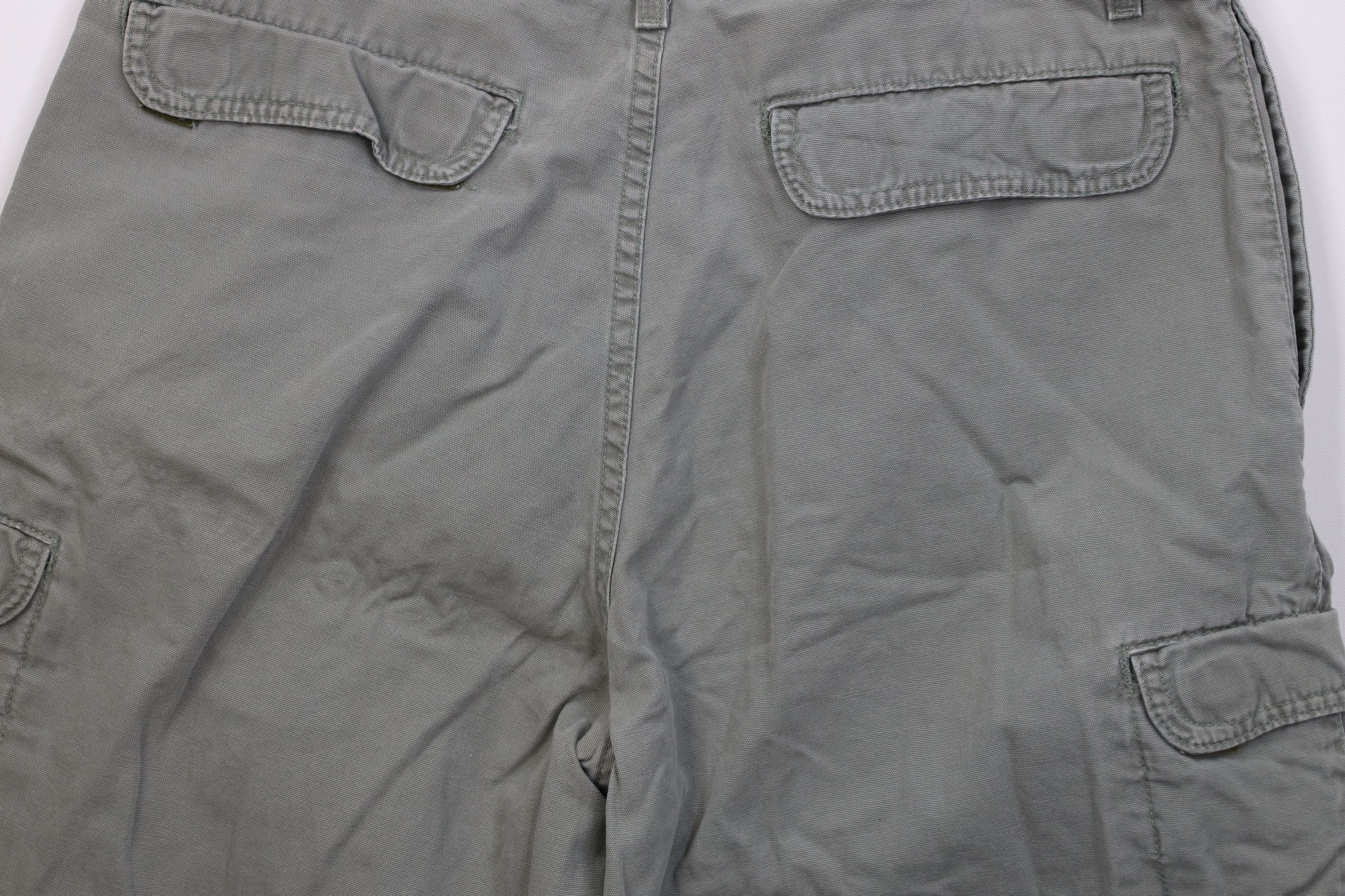 Levi's Vintage 90s Levis Heavyweight Cargo Shorts Green Cotton Size US 34 / EU 50 - 12 Thumbnail
