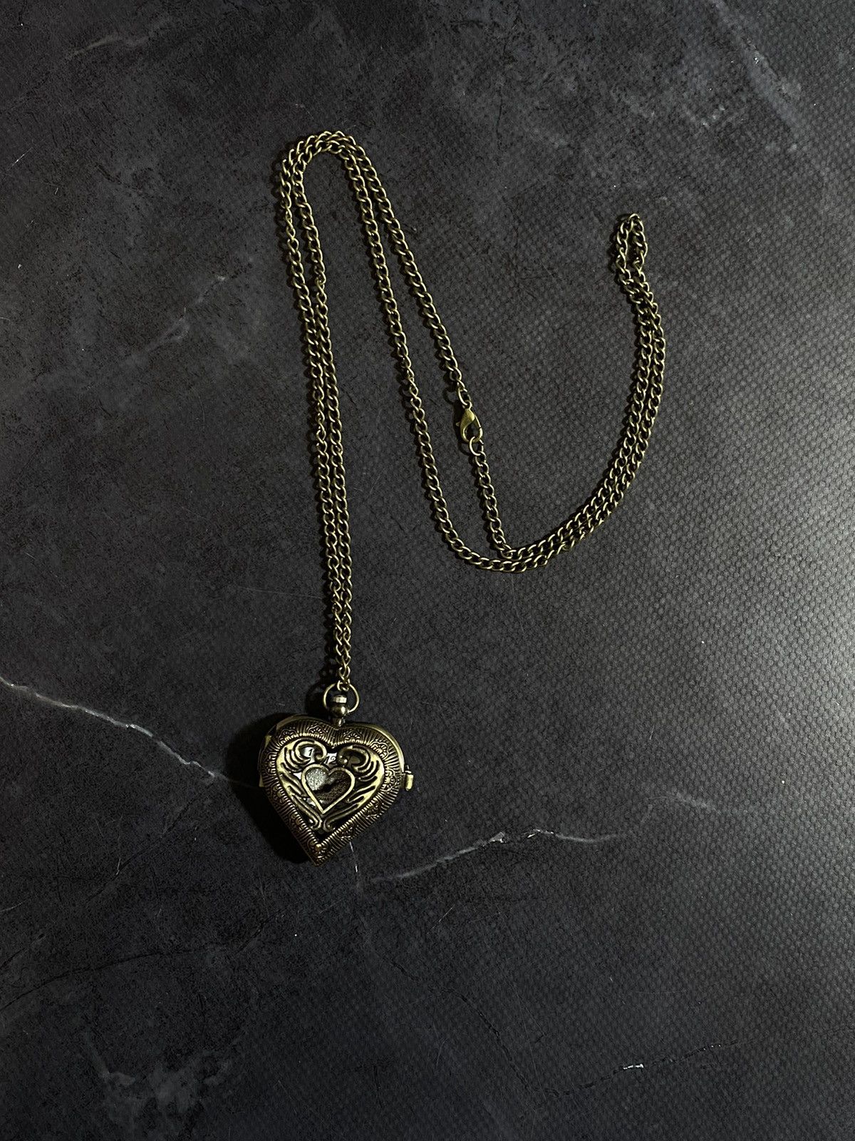Jewelry × Vintage Vintage Heart-Shaped Pocket Watch Japanese Brand Size ONE SIZE - 2 Thumbnail