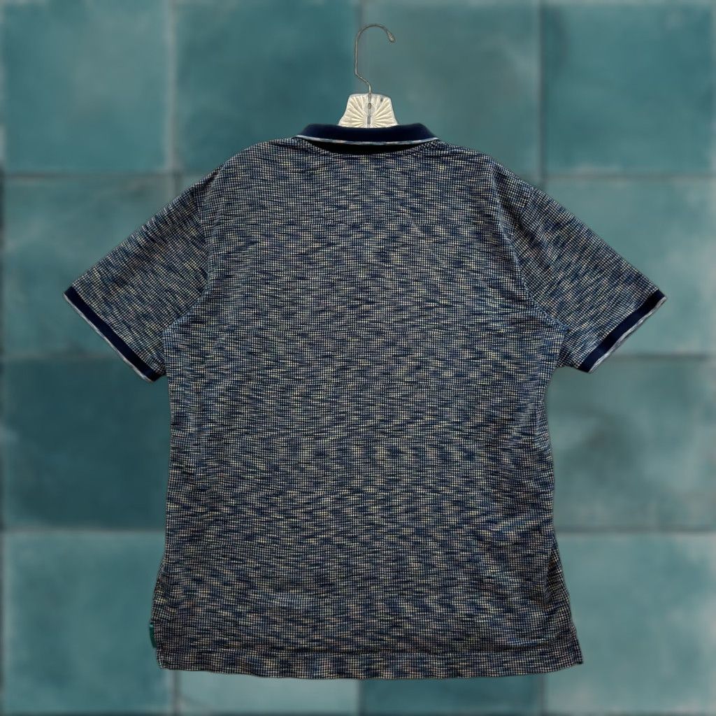 Robert Graham Robert Graham Polo Shirt Mens Large Navy Blue Geometric Pattern Short Sleeve Size US L / EU 52-54 / 3 - 1 Thumbnail