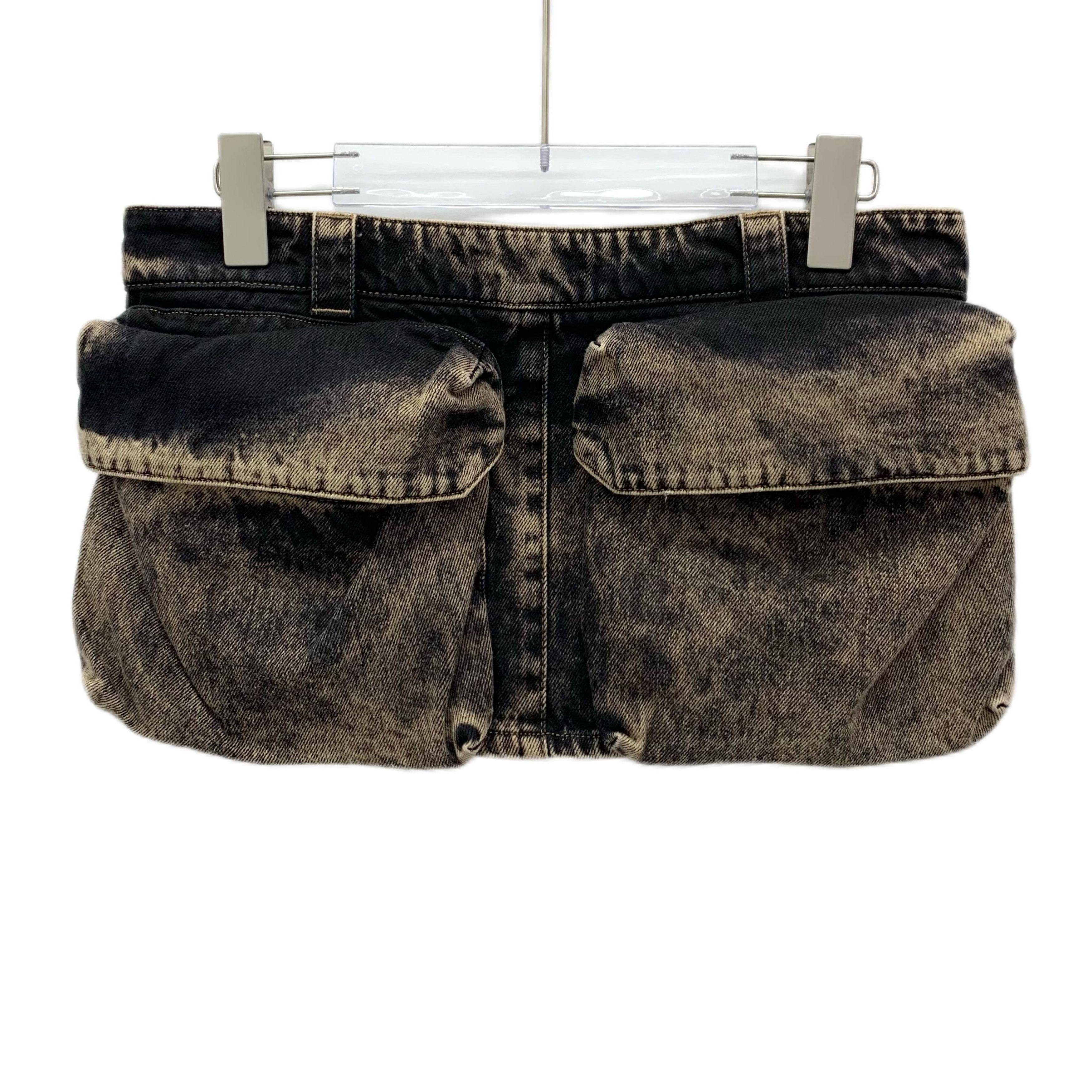 Miu Miu MIU MIU Spring Summer 2024 Mud Gabardine Mini Skirt