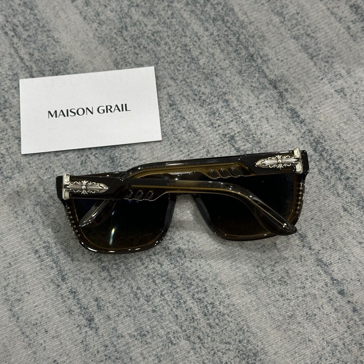 Chrome Hearts CHROME HEARTS DISCO STICK DEADWOOD SUNGLASSES Size ONE SIZE - 5 Thumbnail
