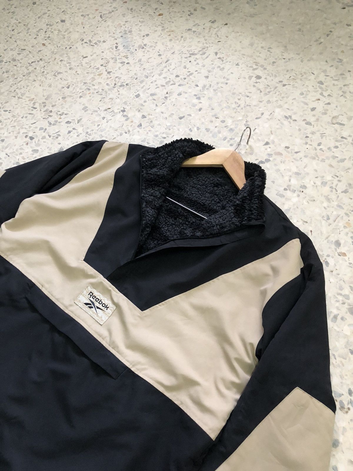 Reebok Vintage Y2K Reebok Reversible Fleece Sherpa Half Zip Jacket Size US XL / EU 56 / 4 - 10 Thumbnail