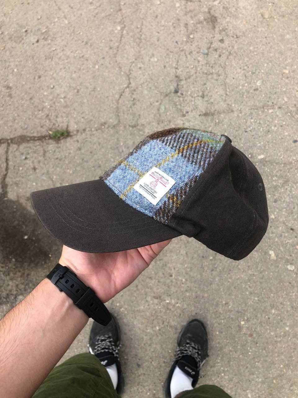 Harris Tweed × Vintage VERY RARE HARRIS TWEED CAP ENGLAND STYLE 90s Y2K HATS CASUAL Size ONE SIZE - 2 Thumbnail