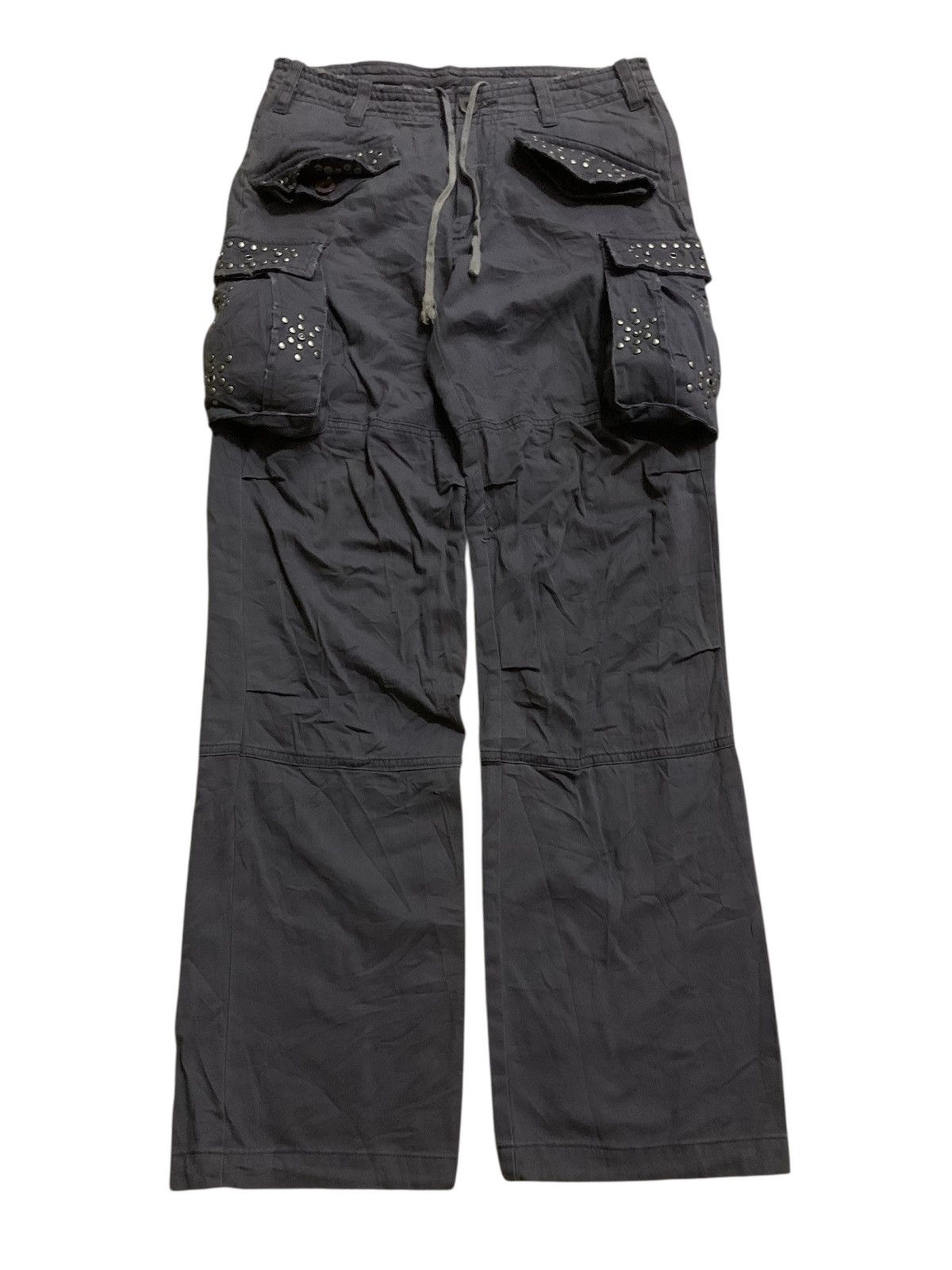 Japanese Brand 💥Japanese Fashion Designer Studs Cargo Pant Size US 30 / EU 46 - 1 Thumbnail