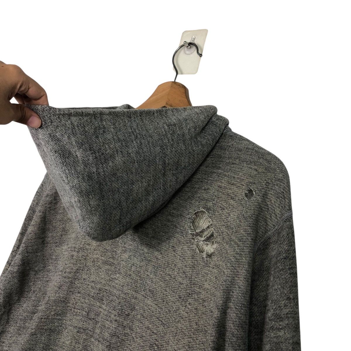 Japanese Brand General Supply Ships Issey Miyake Distressed Zipper Sweater Size US M / EU 48-50 / 2 - 11 Thumbnail