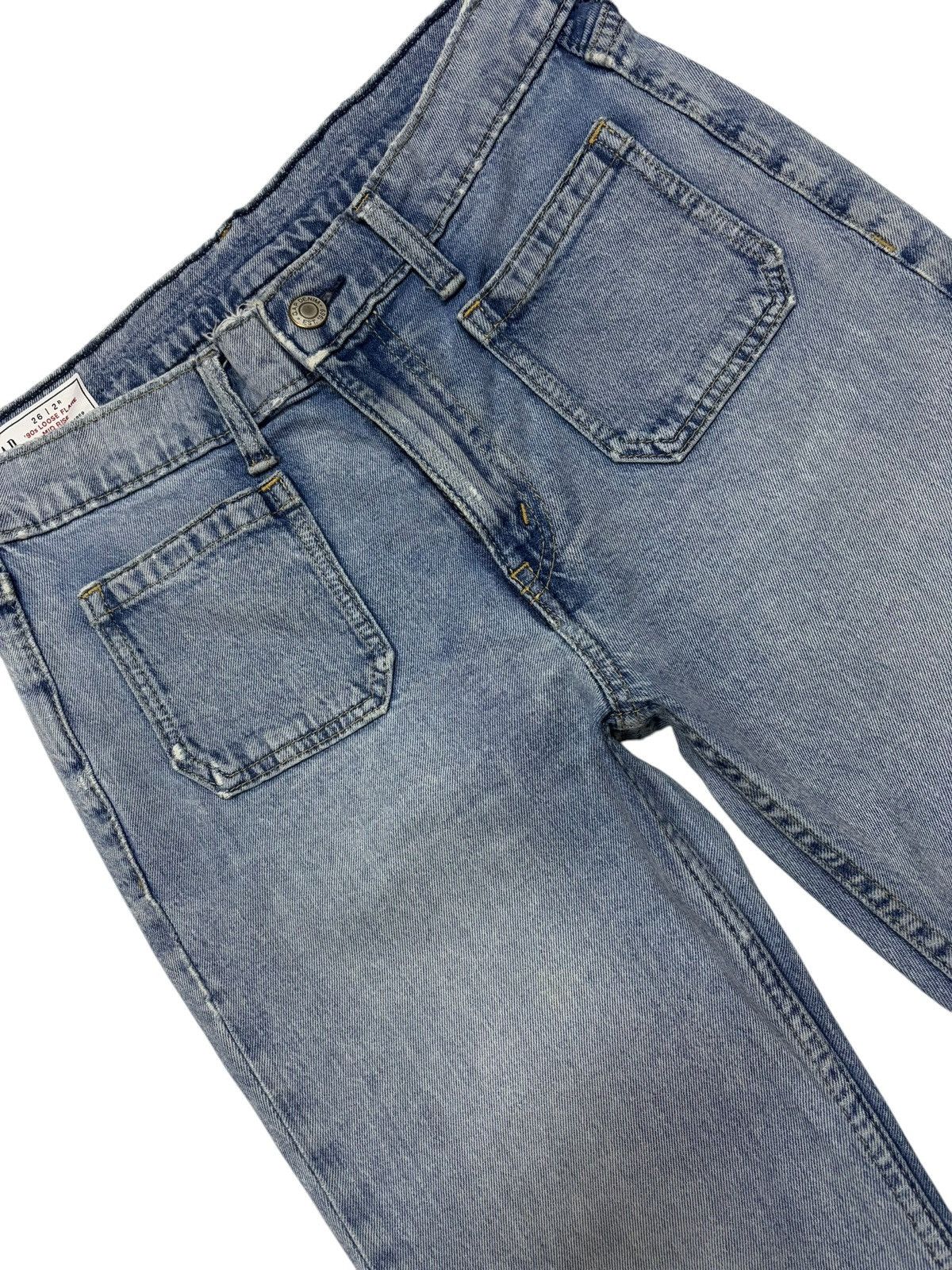 Gap 90s Vtg GAP Flared Blue Washed Bush Jeans Size US 28 / EU 44 - 3 Thumbnail
