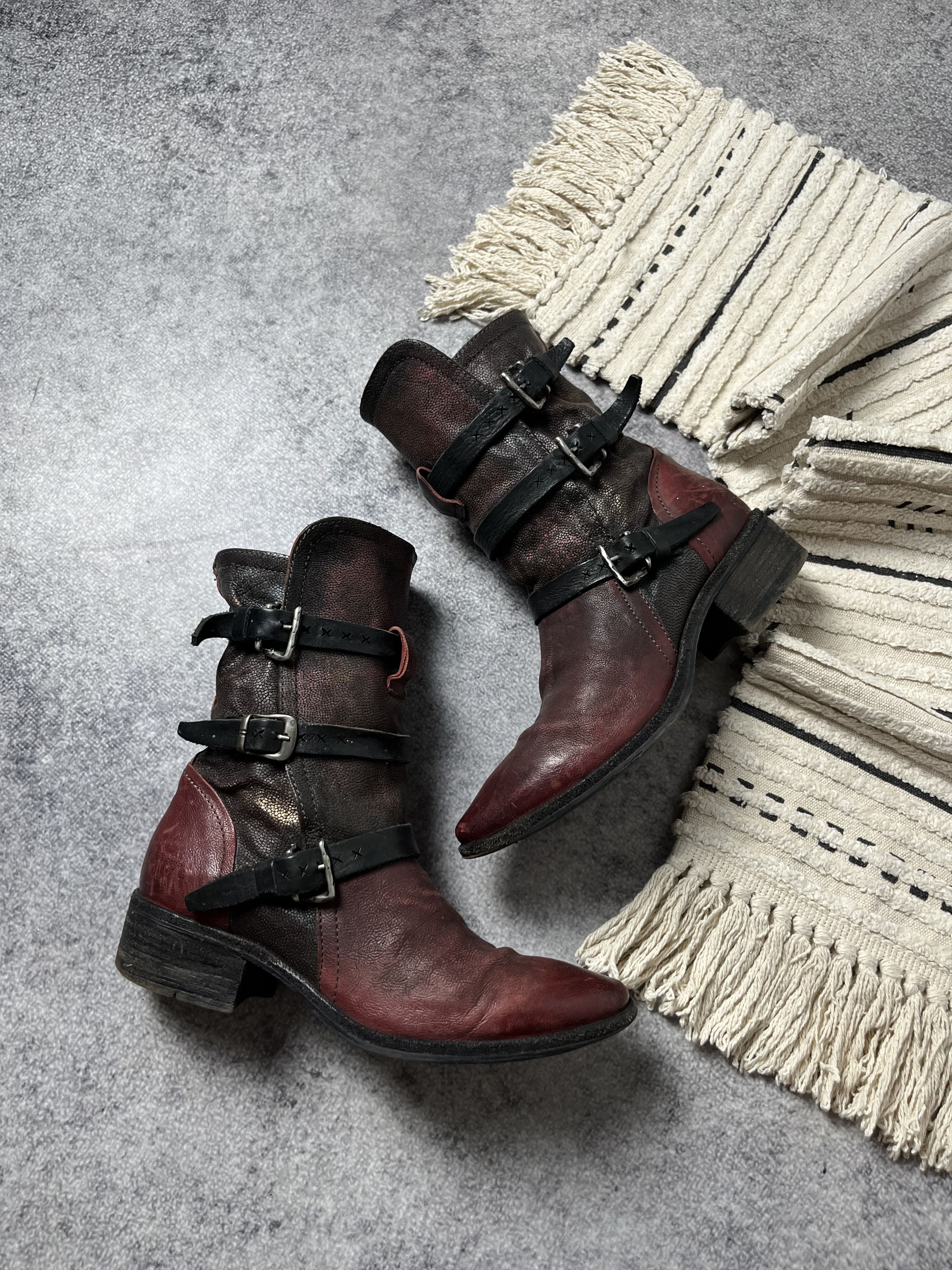 A.S.98 🔥A.S.98 AIRSTEP ANKLE STRAPS LEATHER 90'S BOOTS GUIDI VIBE Size US 9 / IT 39 - 5 Thumbnail