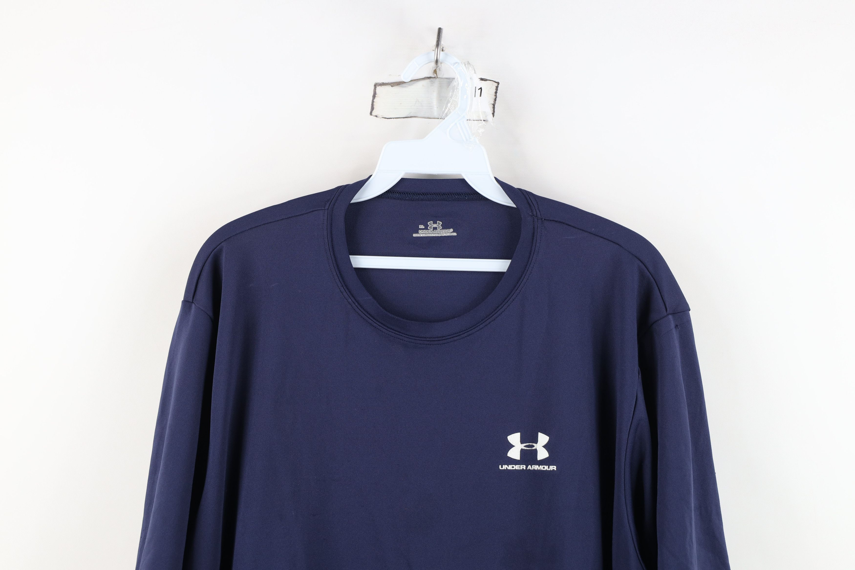 Under Armour AS IS Under Armour Loose HeatGear Training Gym T-Shirt Blue Size US XL / EU 56 / 4 - 2 Thumbnail