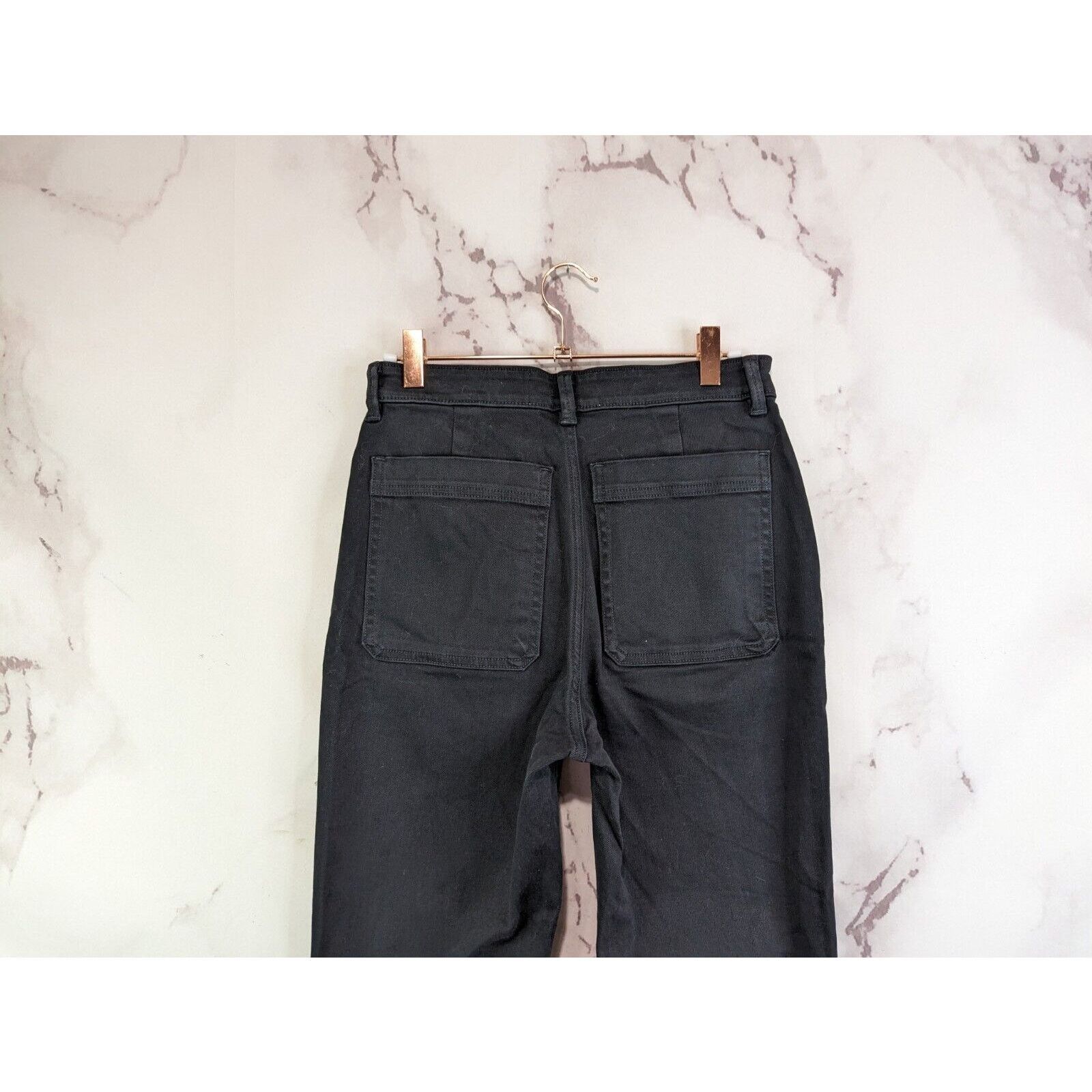 Everlane Everlane Pant Women 2 Slim Leg Crop Black High Rise Ankle Size 26" / US 2 / IT 38 - 7 Thumbnail