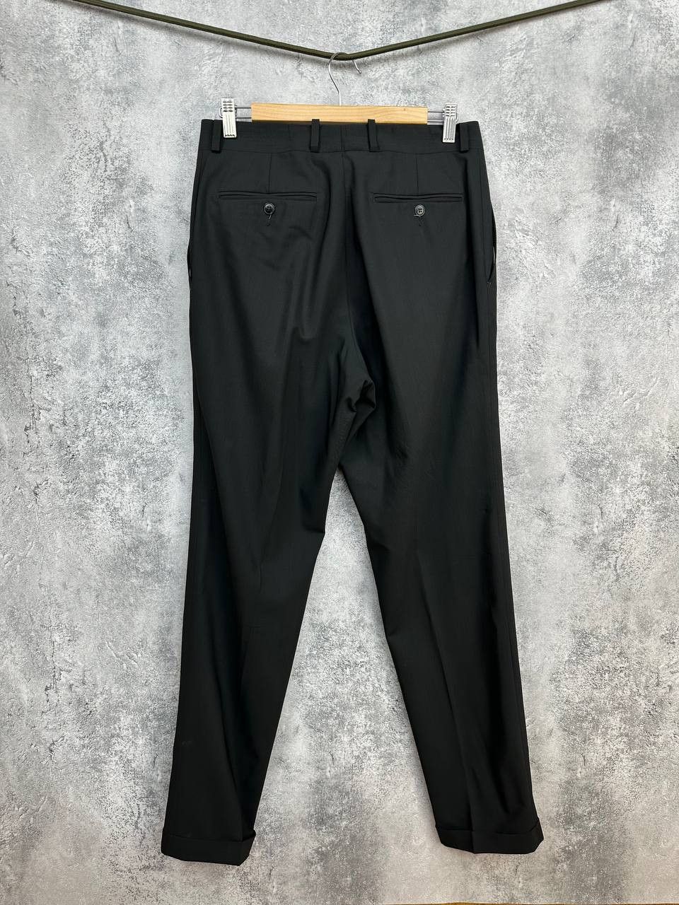 Yves Saint Laurent Yves Saint Laurent Pour Homme Black Wool Suit Made in France Size 42R - 4 Thumbnail