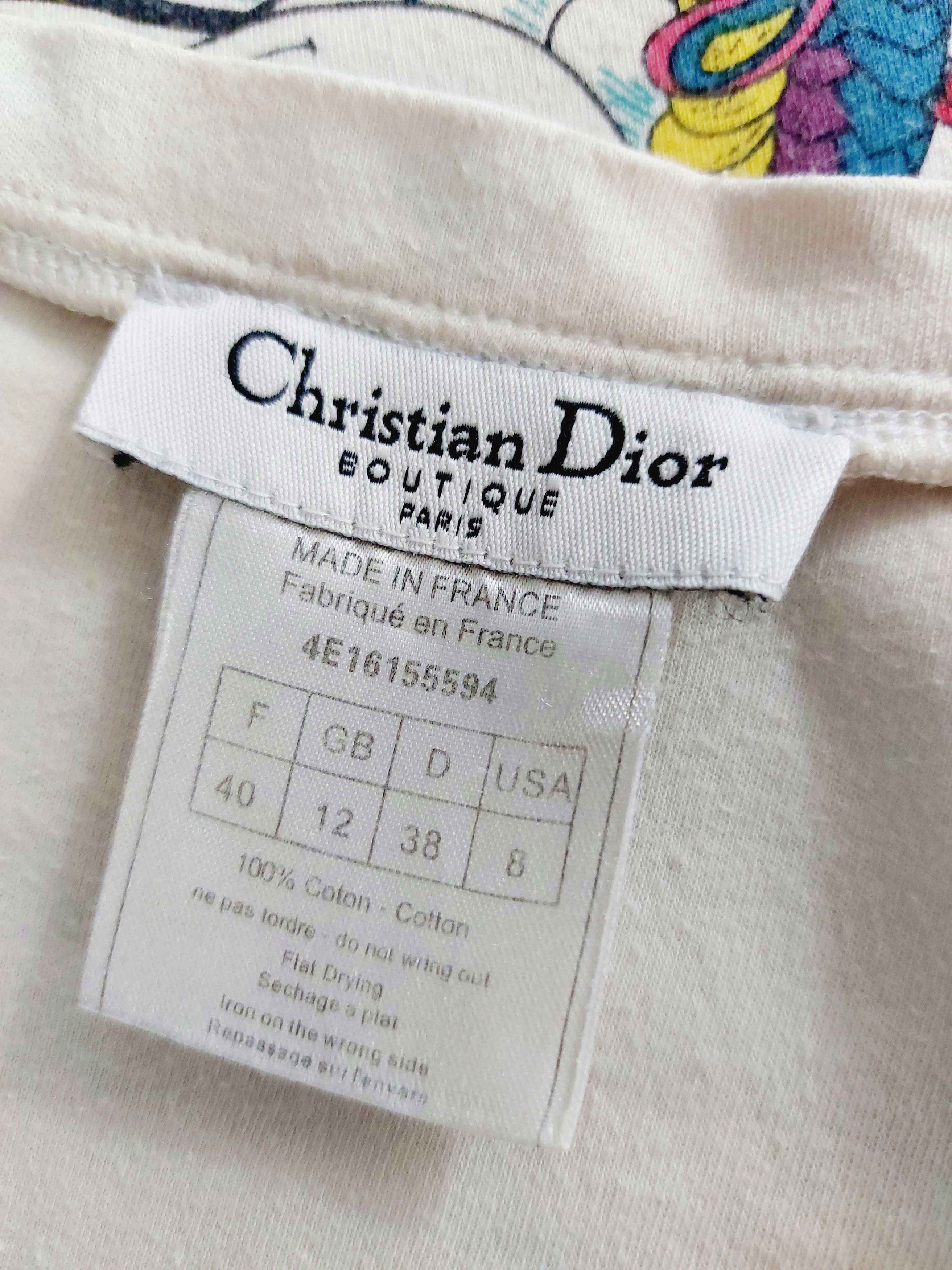 Dior Christian Dior 2004 Gitane Gipsy John Galliano Top T-Shirt Size M / US 6-8 / IT 42-44 - 13 Thumbnail