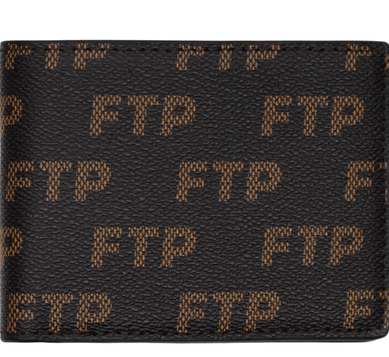 Fuck The Population FTP Logo Repete Wallet Repeat Brown Size ONE SIZE - 1 Thumbnail