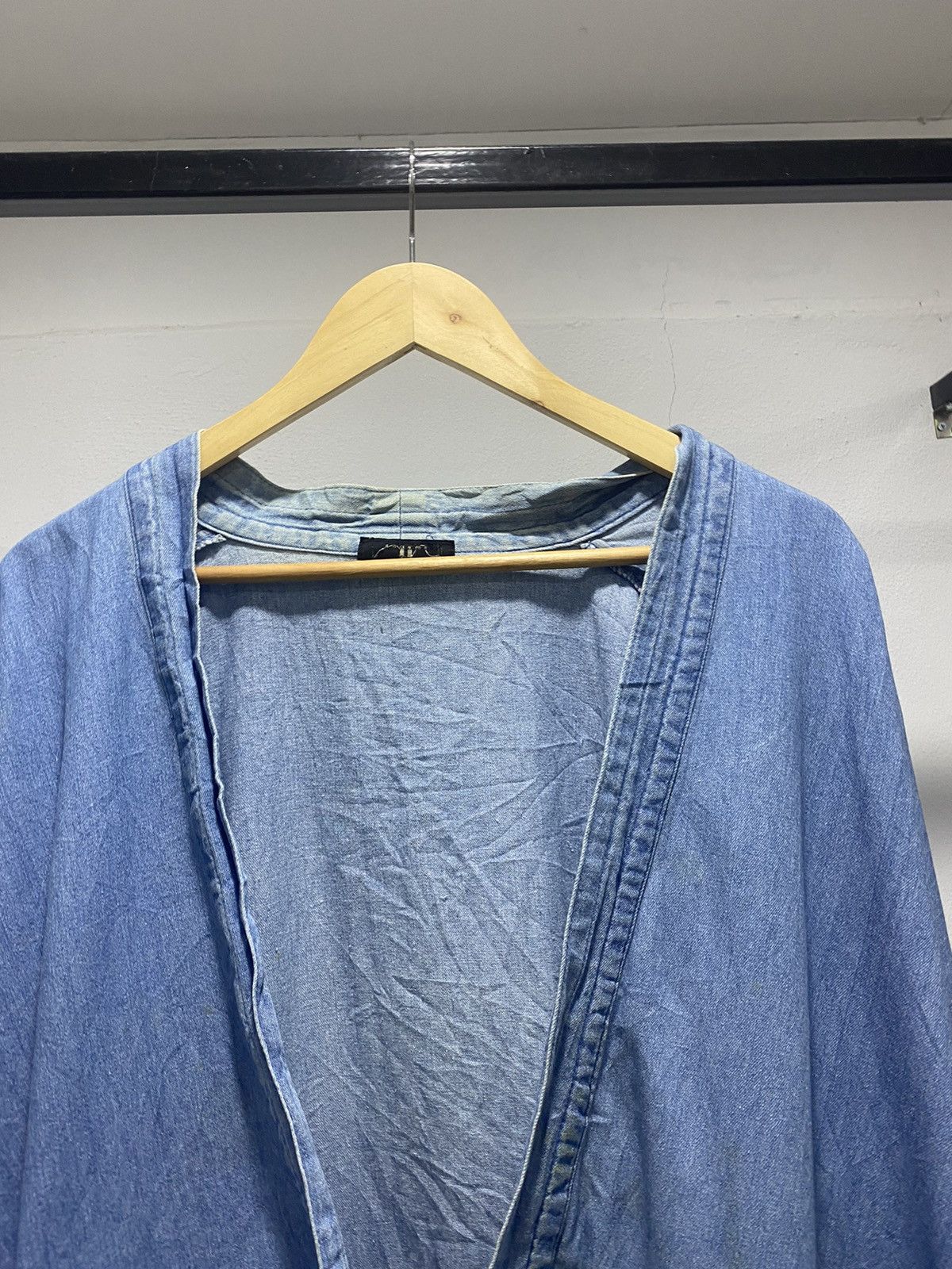 Japanese Brand Sick☠️ Takumi Denim Cardigan Kimono Japan 90s Lgb Grunge Size US L / EU 52-54 / 3 - 3 Thumbnail