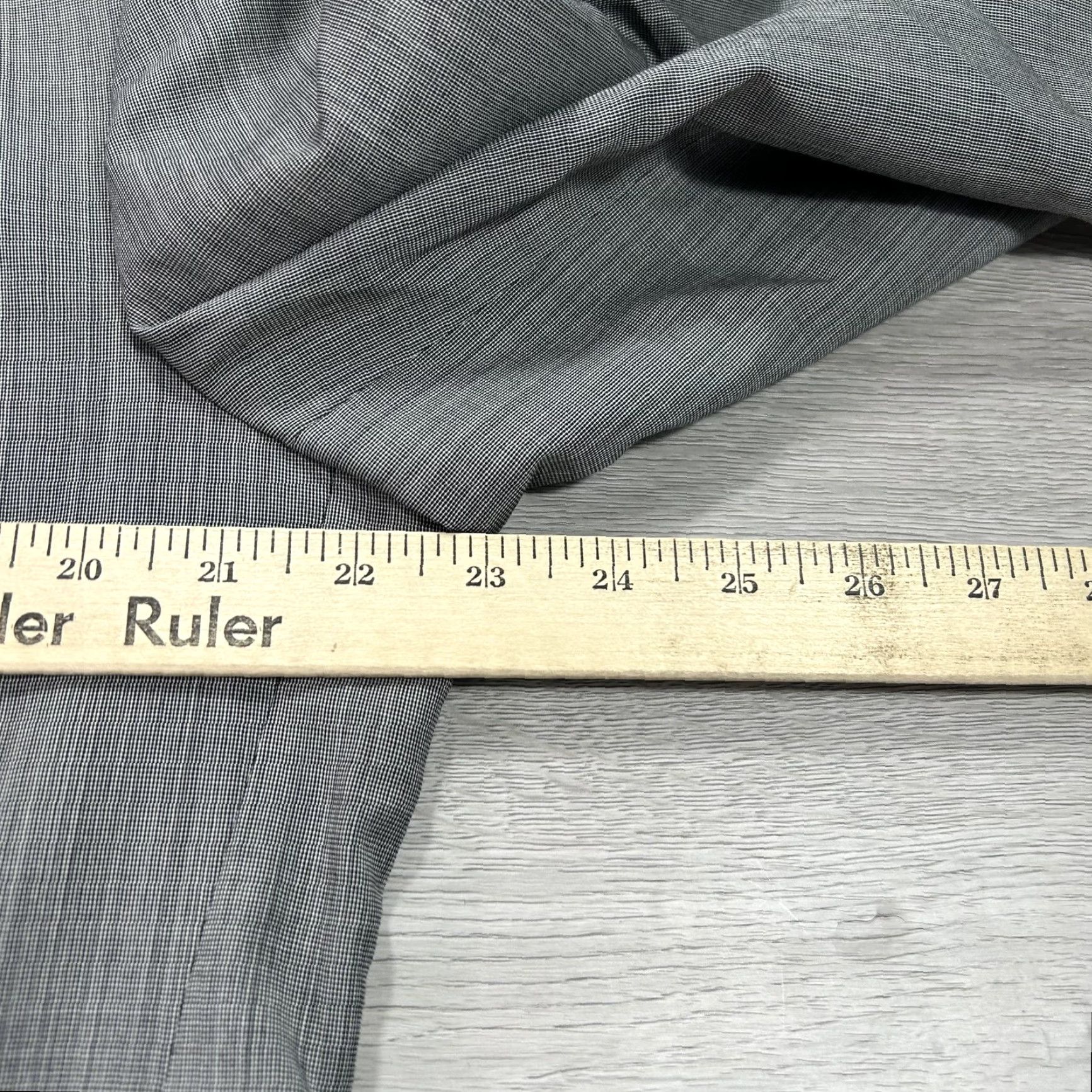 Alfani Alfani Mens 44L 2 Piece Suit Jacket Pants Gray Wool Cashmere Check Size 44R - 7 Thumbnail