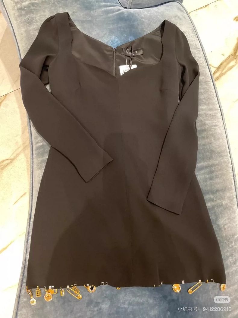 Versace Versace Skirt pendant design silk dress Size S / US 4 / IT 40 - 1 Thumbnail