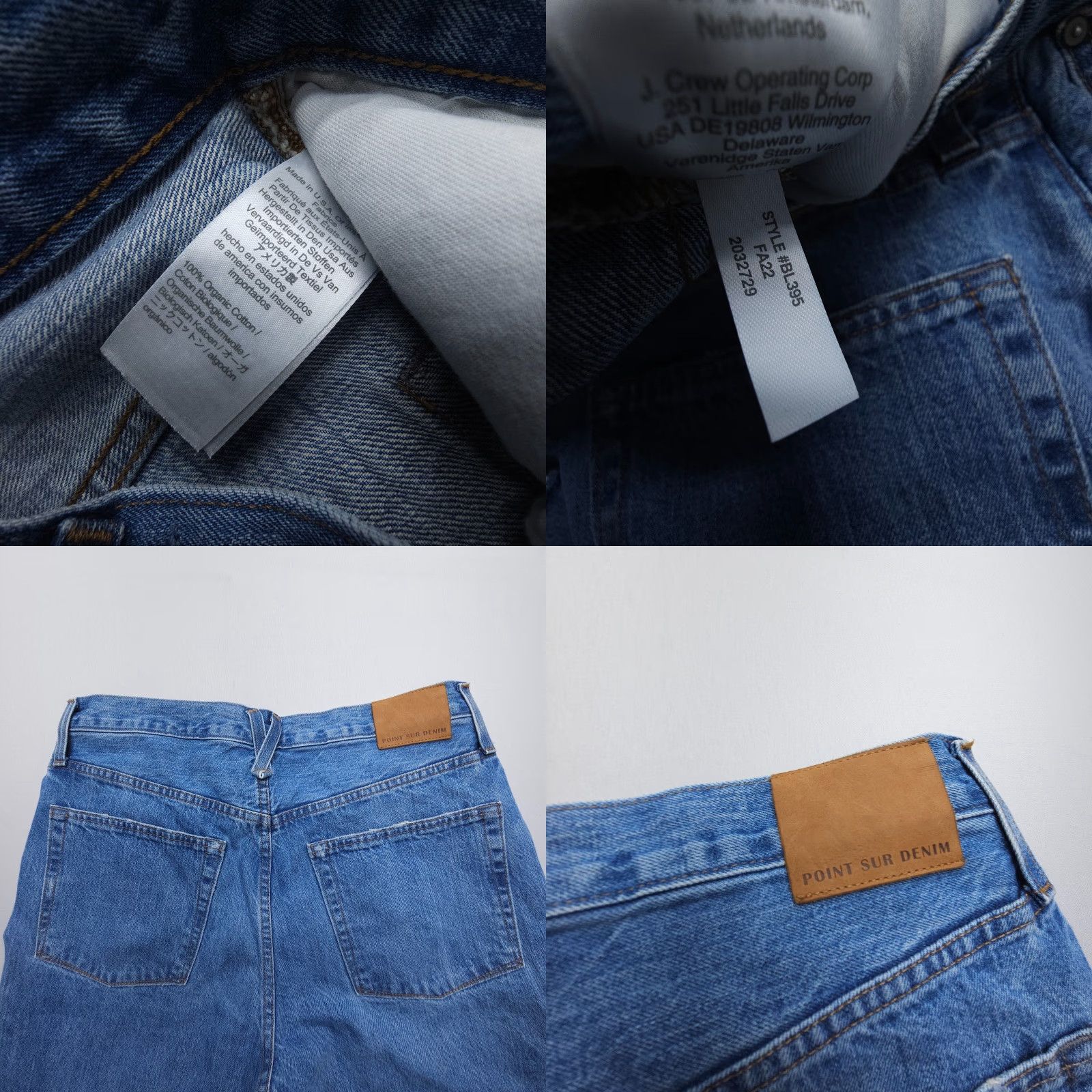 Denime Point Sur Selvedge Boyfriend Jeans in Arctic Blue Size 30 USA Made Organic Denim Size 30" / US 8 / IT 44 - 9 Thumbnail