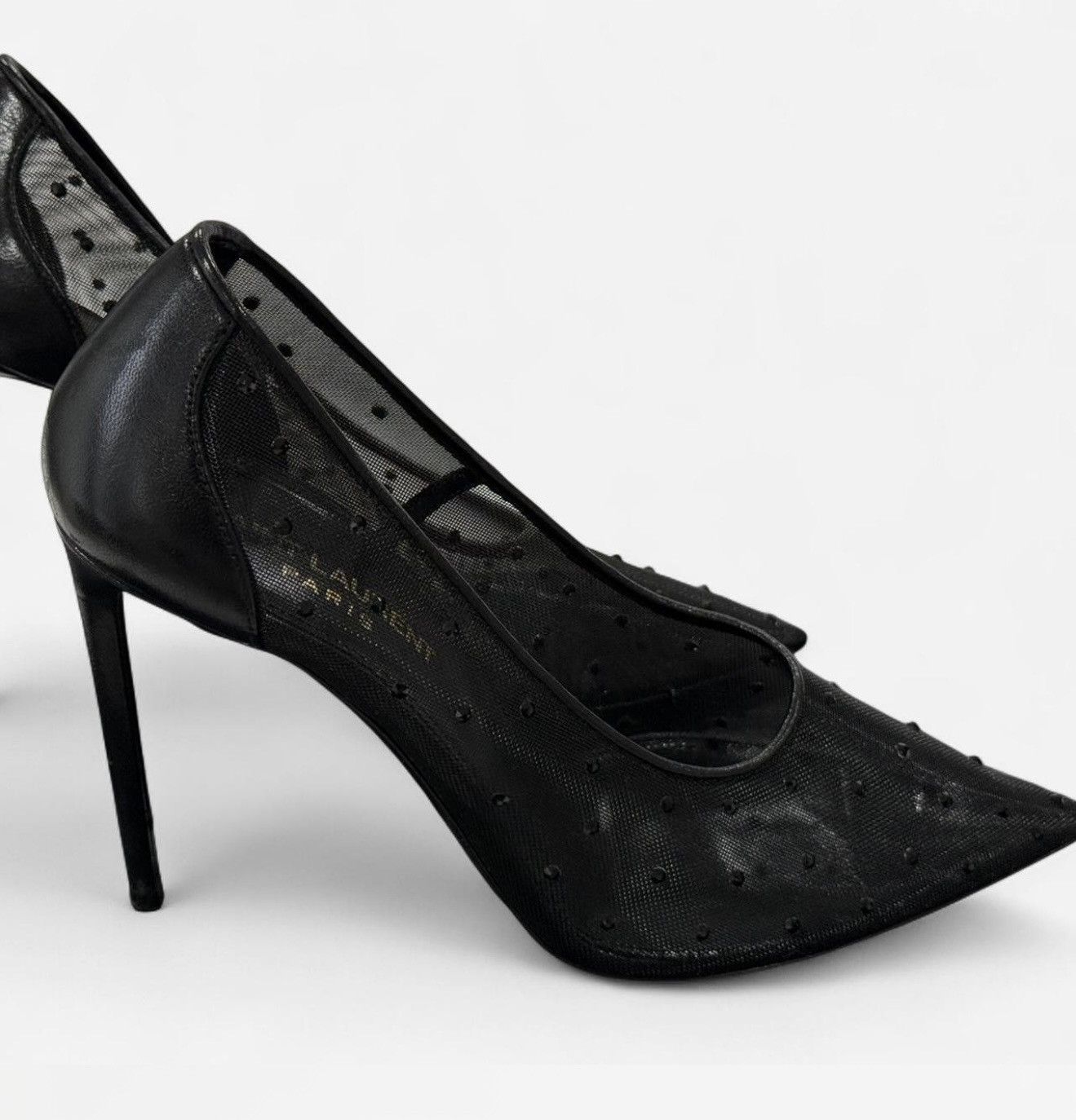 Saint Laurent Paris Saint Laurent sheer mesh heels Size US 5.5 / IT 35.5 - 2 Thumbnail