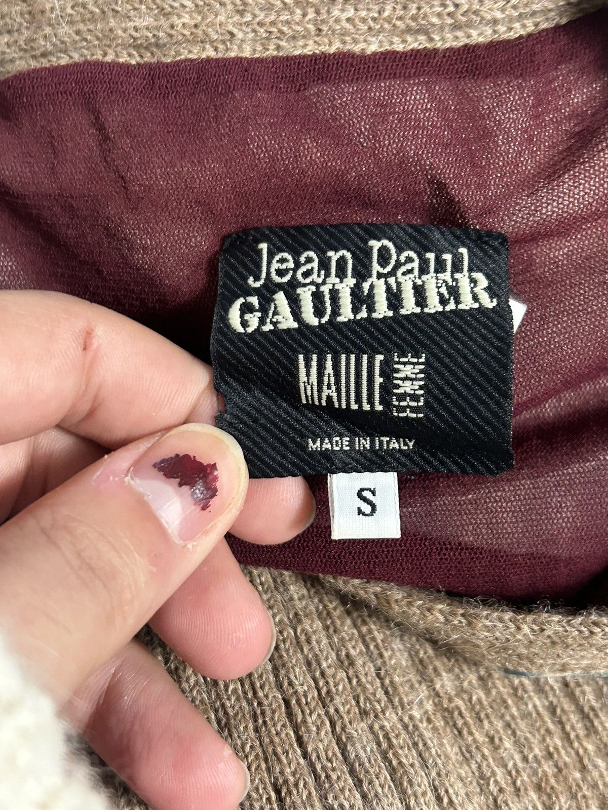 Jean Paul Gaultier Aphrodite Mesh Hybrid Asymmetrical Sweater Size US S / EU 44-46 / 1 - 4 Thumbnail
