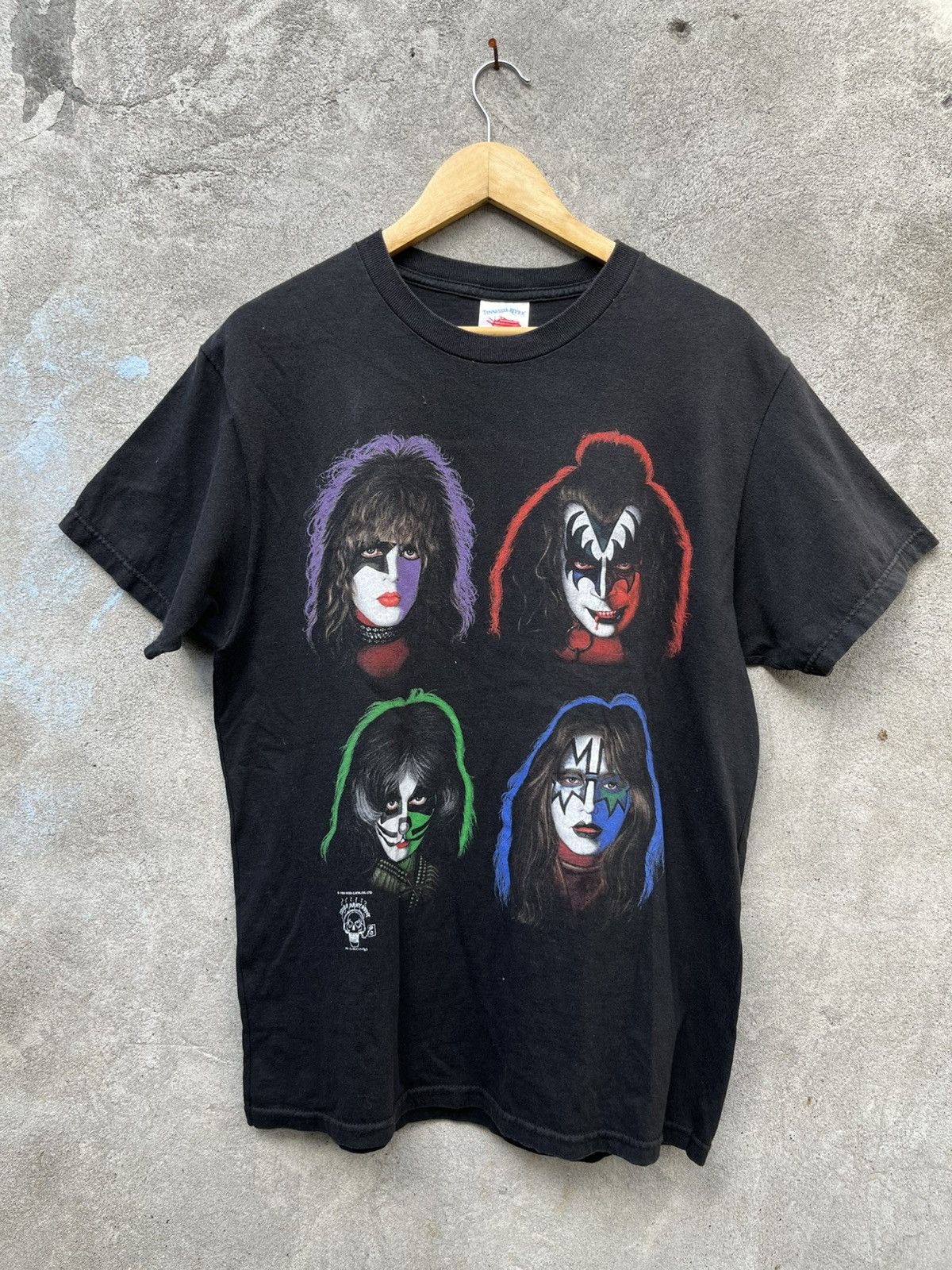 Vintage Vintage 1996 KISS Faces Size US XL / EU 56 / 4 - 1 Thumbnail