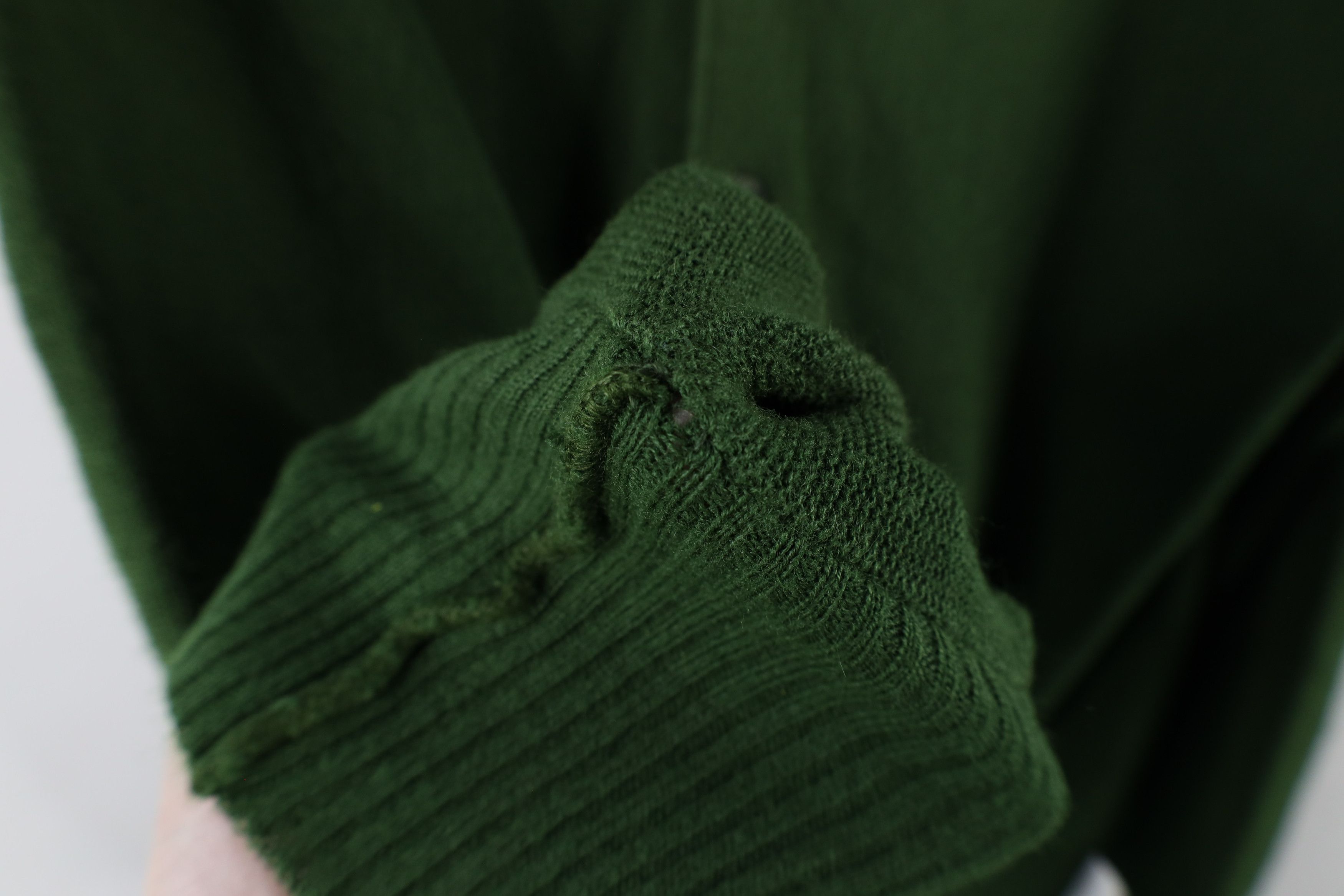 Vintage Vintage 50s 60s Knit Cardigan Sweater Avocado Green USA Size US XL / EU 56 / 4 - 10 Thumbnail