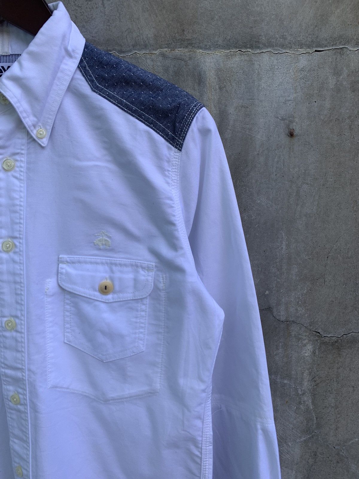 Junya Watanabe Blue Patched Button Up Shirt Size US S / EU 44-46 / 1 - 2 Thumbnail