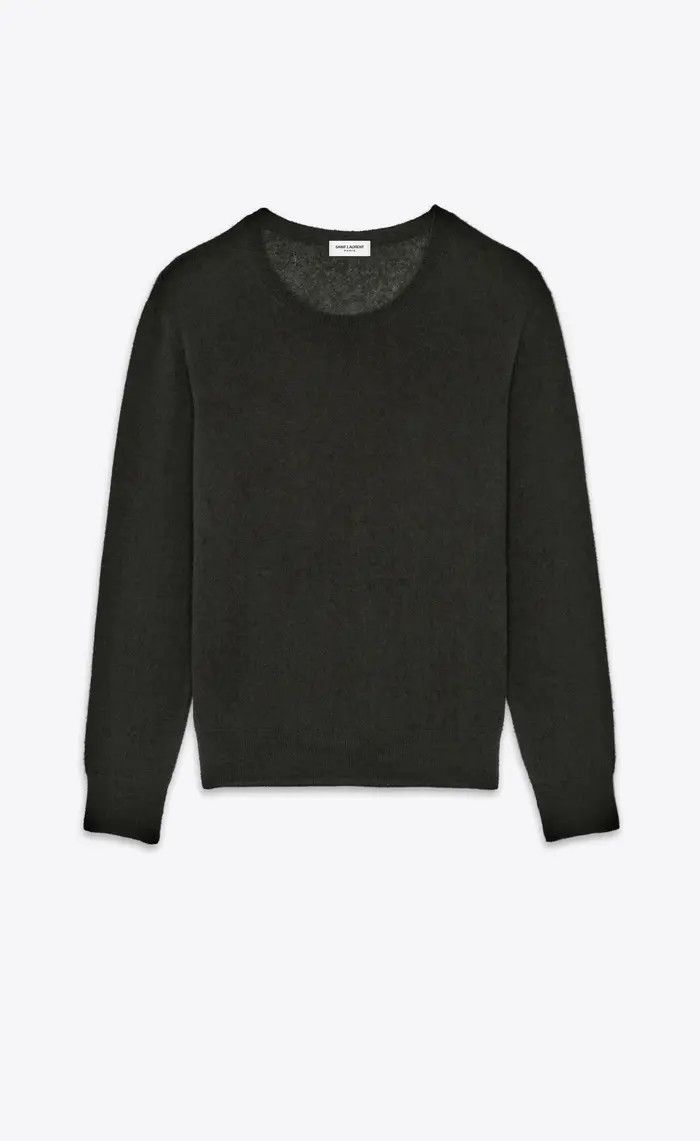 Saint Laurent Paris o1la1rc1a1225 780075 Sweater in Cashmere And Silk in Black Size US L / EU 52-54 / 3 - 1 Thumbnail