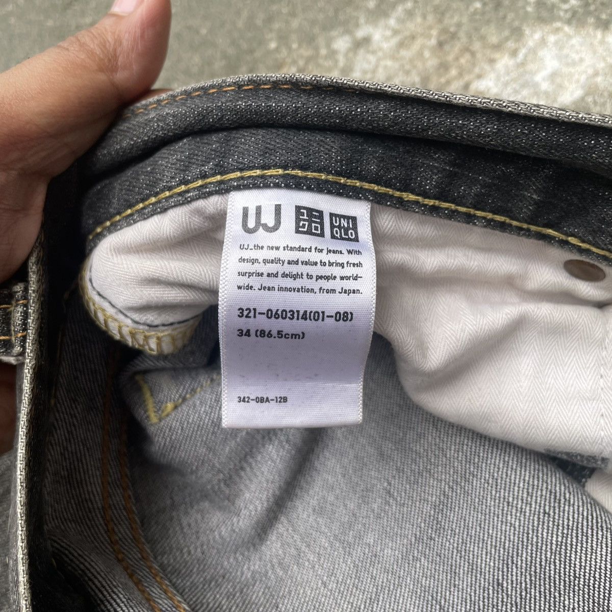 Undercover × Uniqlo Distressed Uniqlo UJ S001 MudWash Jeans Reguler Fit Straight Size US 34 / EU 50 - 16 Thumbnail