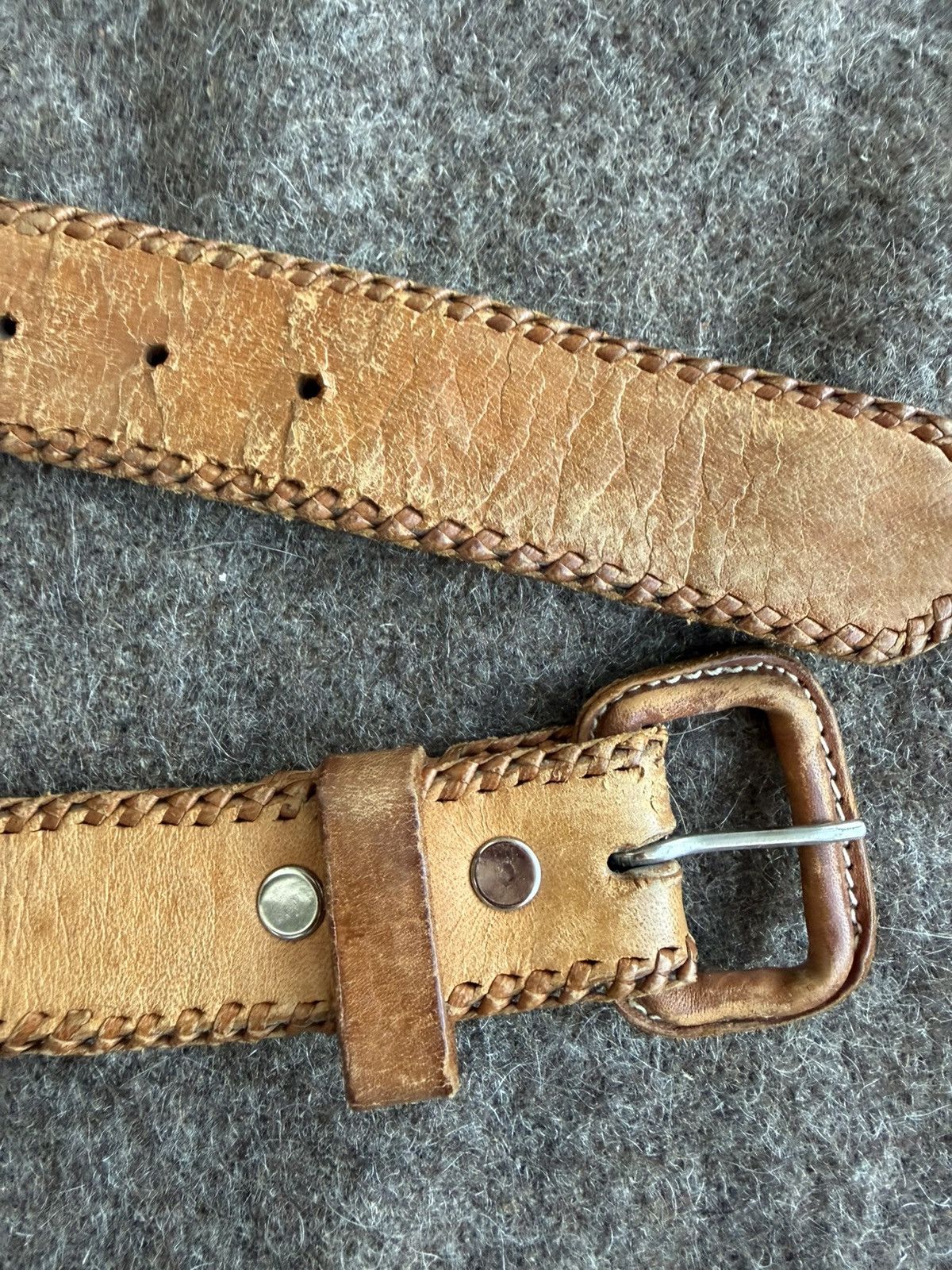 Other Vintage Native Americans Navajo Leather Belt Size ONE SIZE - 7 Thumbnail