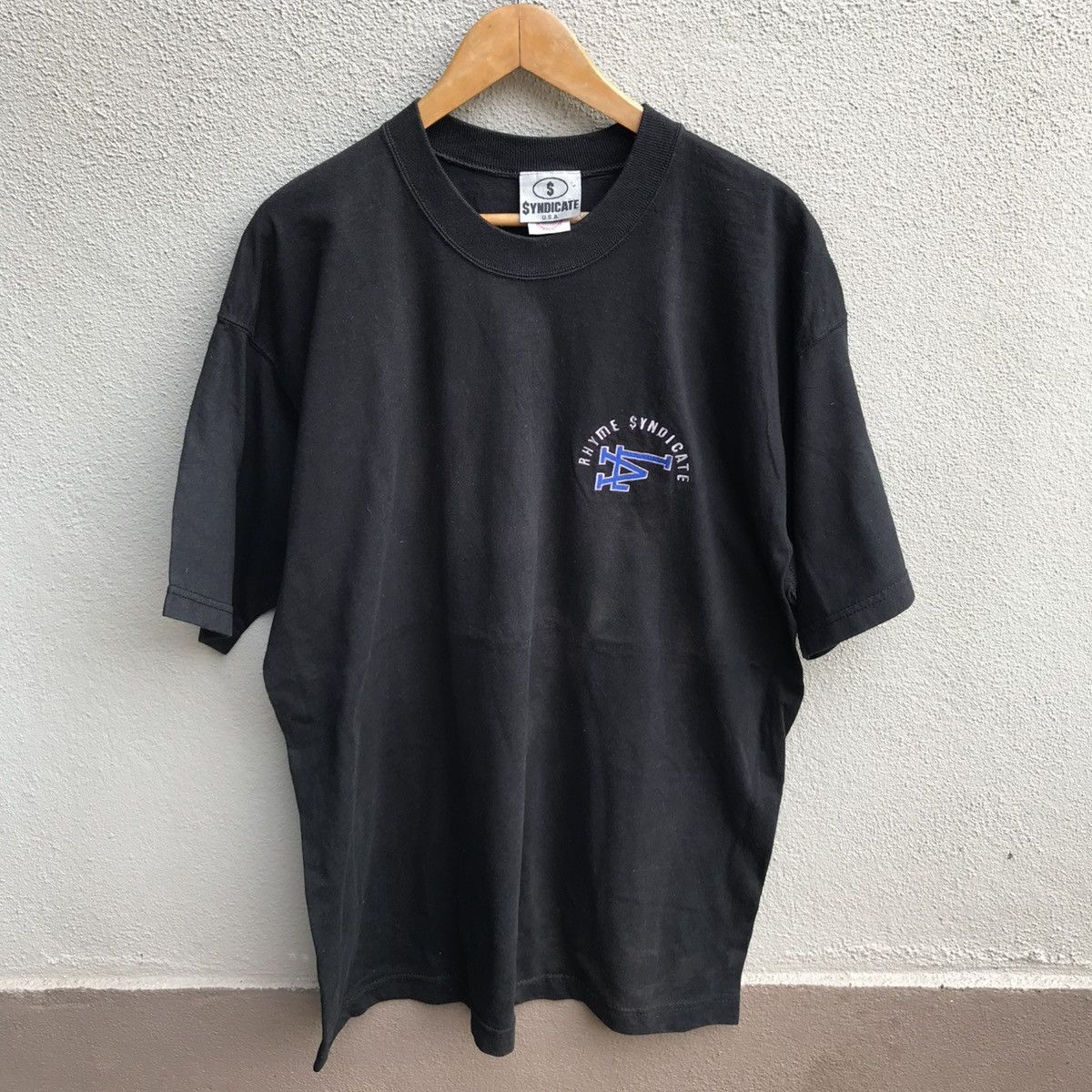 Rap Tees × Vintage Vintage 90s RHYME SYNDICATE rap tee Size US XL / EU 56 / 4 - 1 Thumbnail