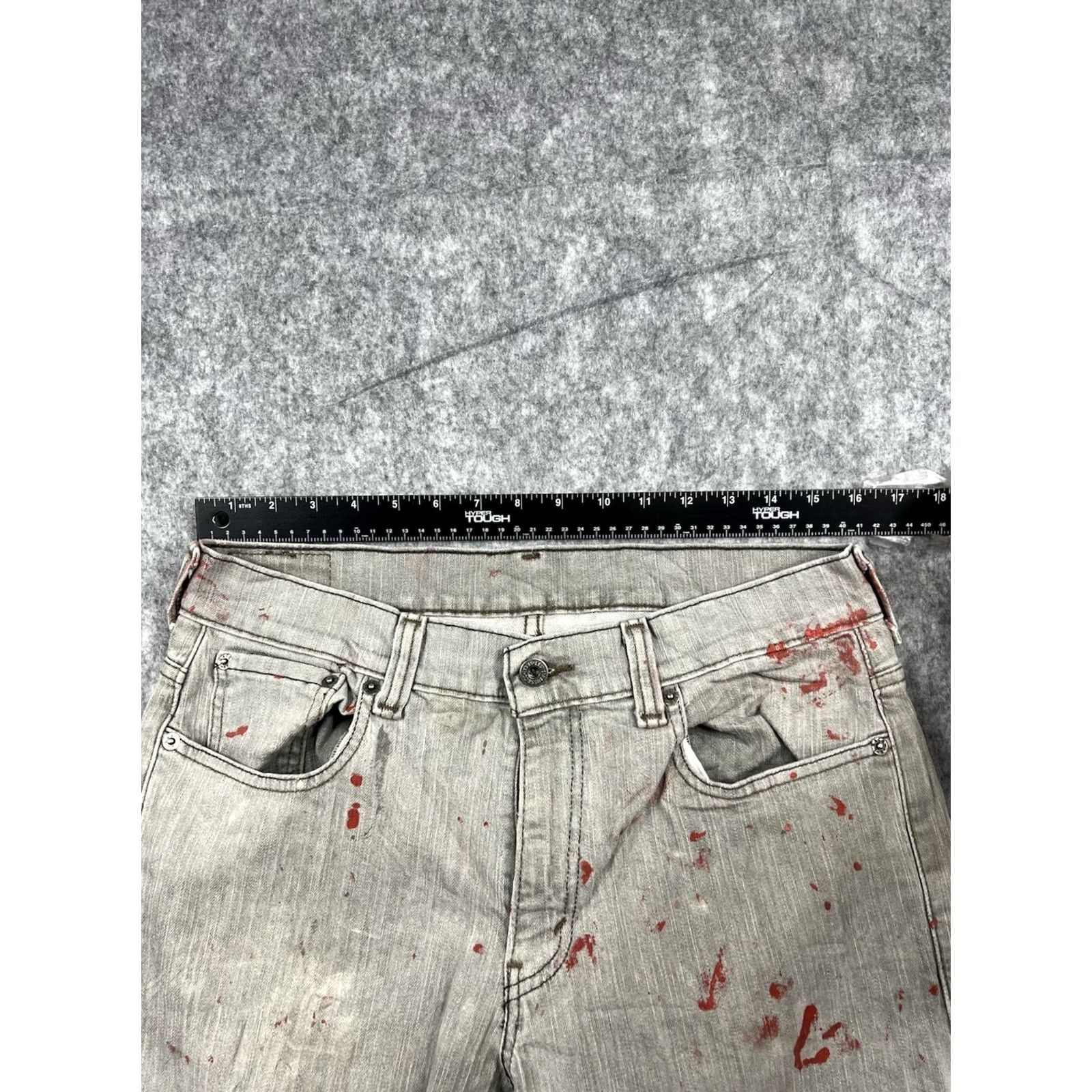 Levi's Levi's 511 Jeans Regular Men Denim Gray Light 34x32 5-Pocket Straight Distressed Vintage No N/A Size US 34 / EU 50 - 5 Thumbnail