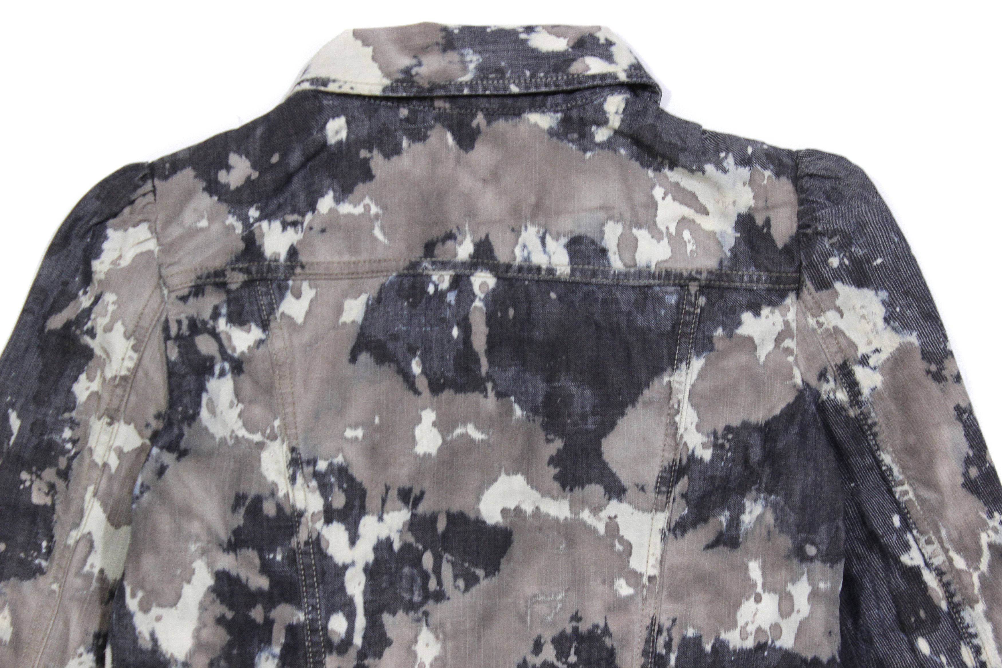 Diesel 00S Tie Dye Denim Jacket Vintage Size S / US 4 / IT 40 - 4 Thumbnail