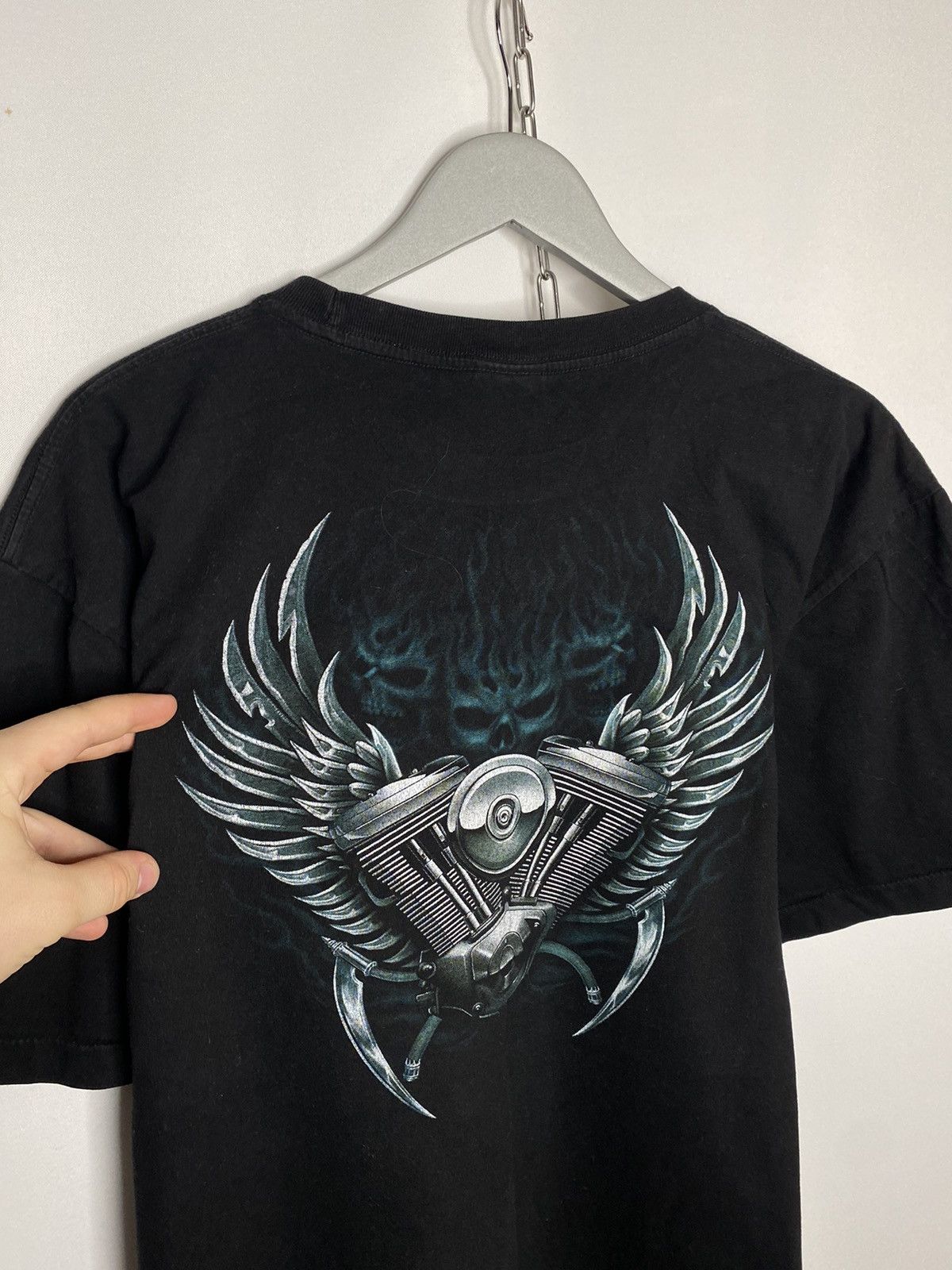Other Vintage Wild Motorcycle T-Shirt With Wolves Sculls Size US XXL / EU 58 / 5 - 3 Thumbnail