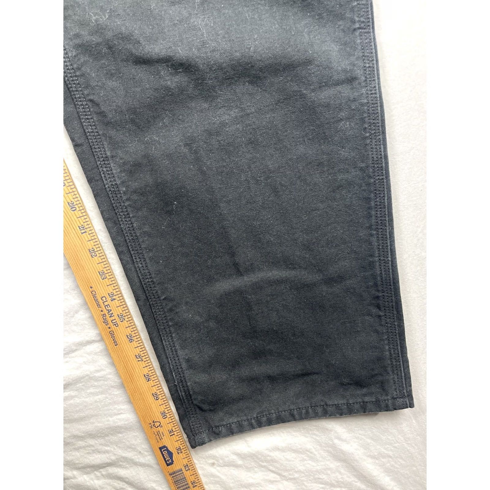Carhartt Carhartt Pants Mens 44x32 Black Flannel Lined Carpenter Loose B111 Pant Mens Regular Carhartt Canvas 5-Pocket Zipper Button Casual Workwear Size US 44 / EU 60 - 7 Thumbnail