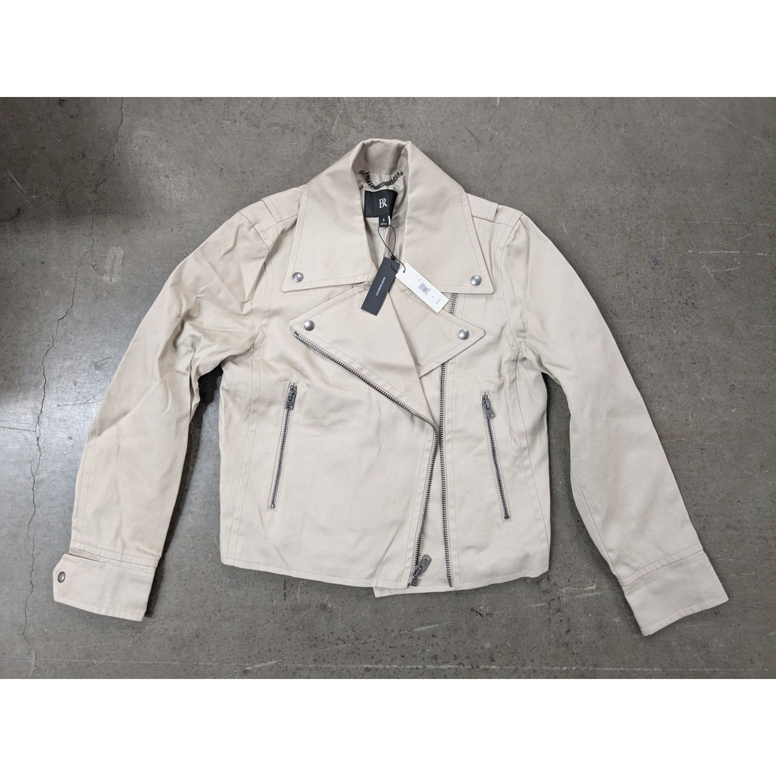 Banana Republic Banana Republic - Enola Waxed Cotton Moto Jacket / S / NWT Size S / US 4 / IT 40 - 3 Thumbnail