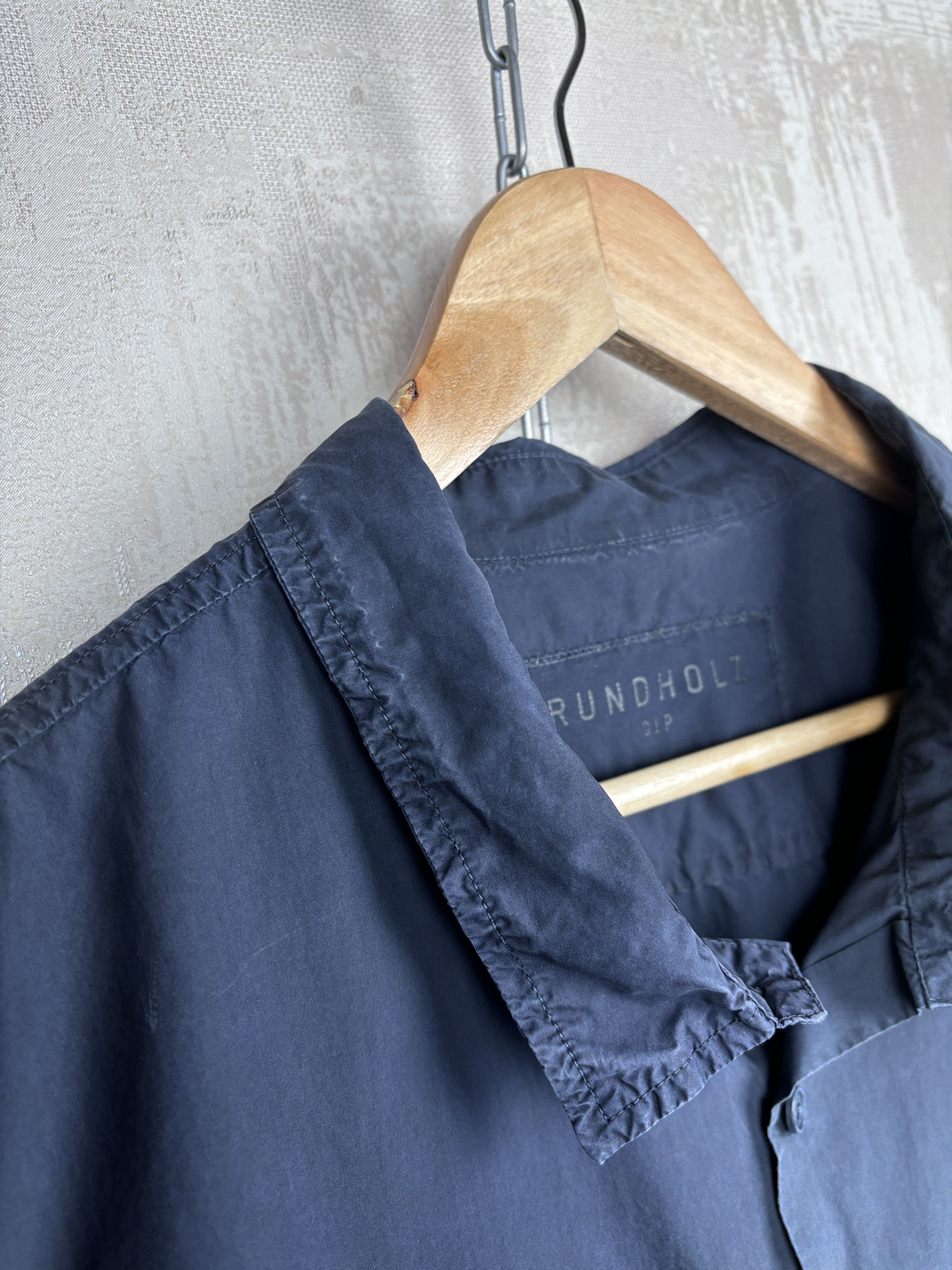 Rundholz Rundholz Dip Long Sleeve Shirt Faded Color Navy Blue Size US L / EU 52-54 / 3 - 6 Thumbnail