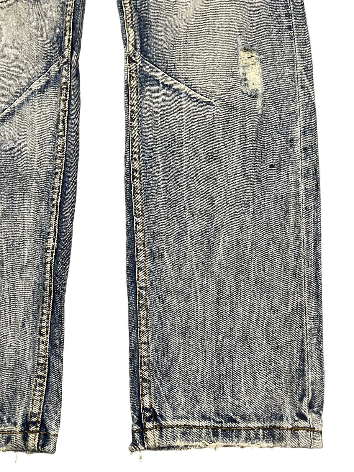 14th Addiction Vintage Japanese Brand Blue Wash Distressed Style Jeans Size US 34 / EU 50 - 6 Thumbnail