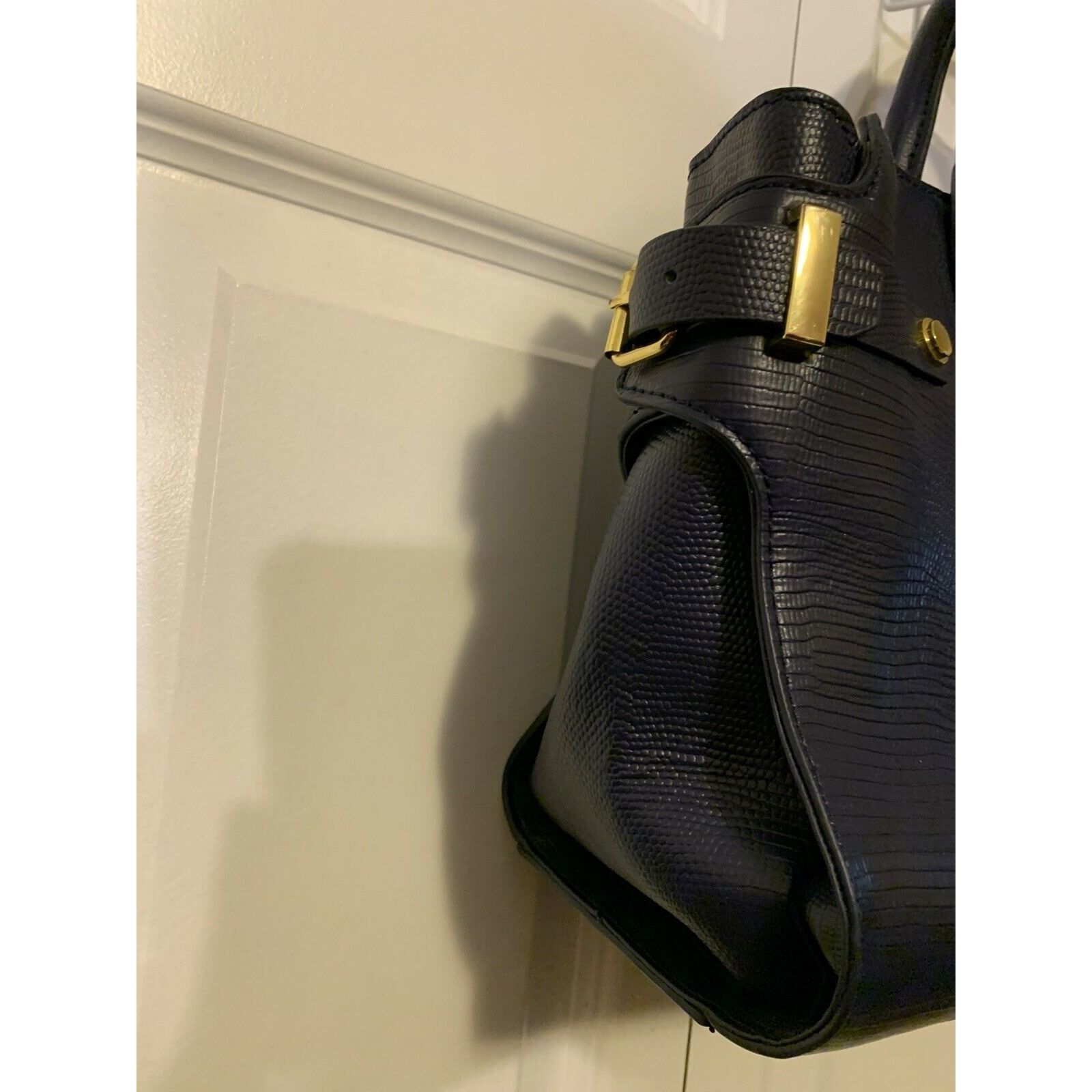 Other Joy Mangano Leather Purse Blue Size ONE SIZE - 6 Thumbnail