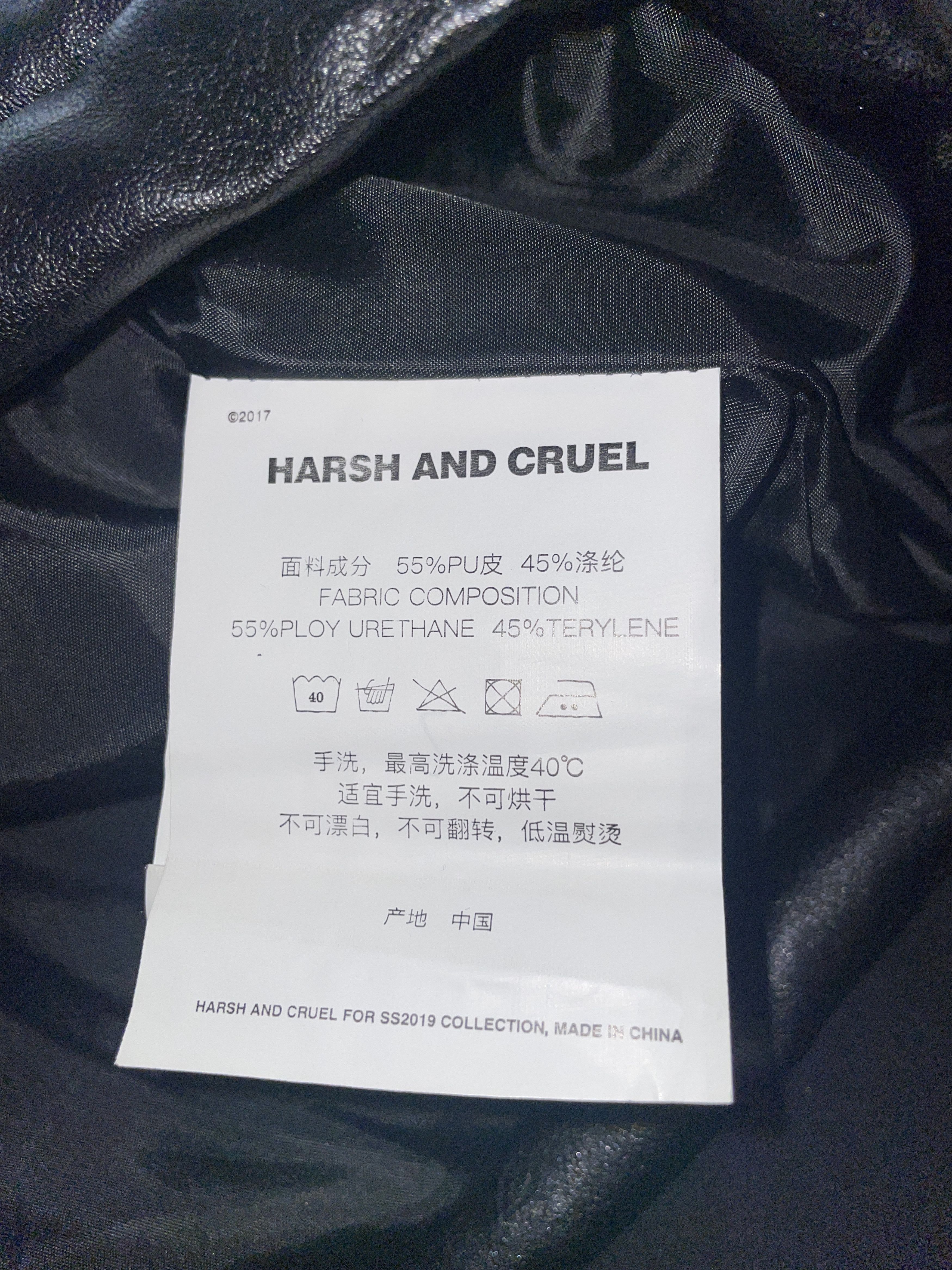 Harsh and Cruel Leather Down Jacket Size US L / EU 52-54 / 3 - 5 Thumbnail
