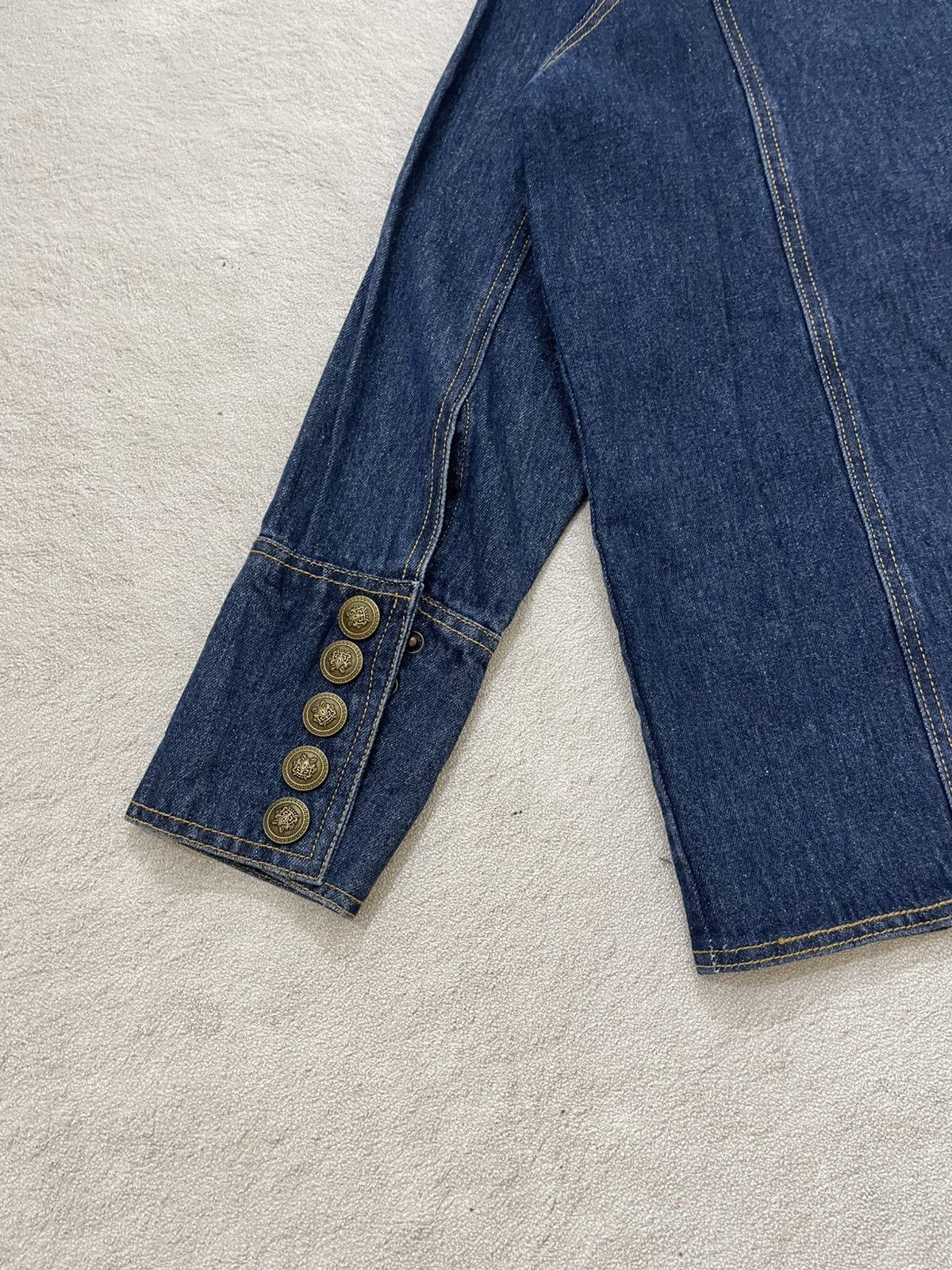 Japanese Brand 2000s Jacket Denim Archive Napoleon Officer Denim Jacket Size US L / EU 52-54 / 3 - 8 Thumbnail
